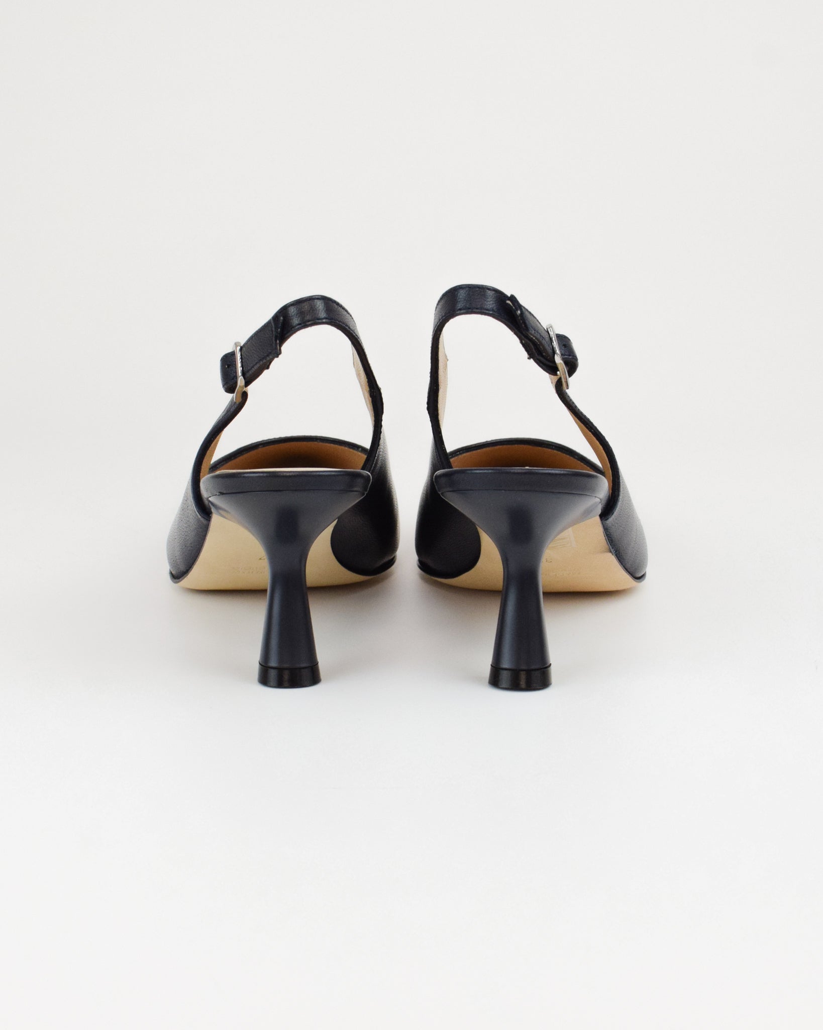 Slingback in pelle