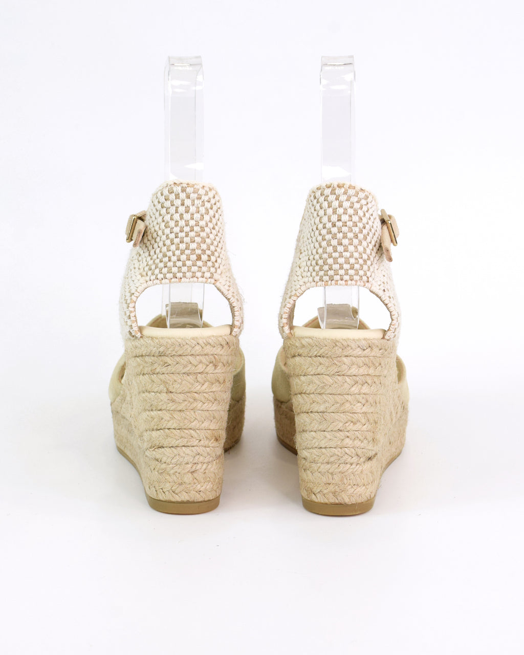Espadrilles in camoscio con zeppa