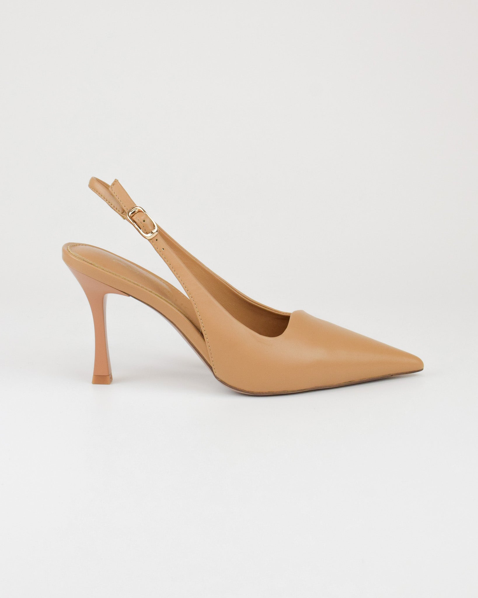 Slingback in pelle