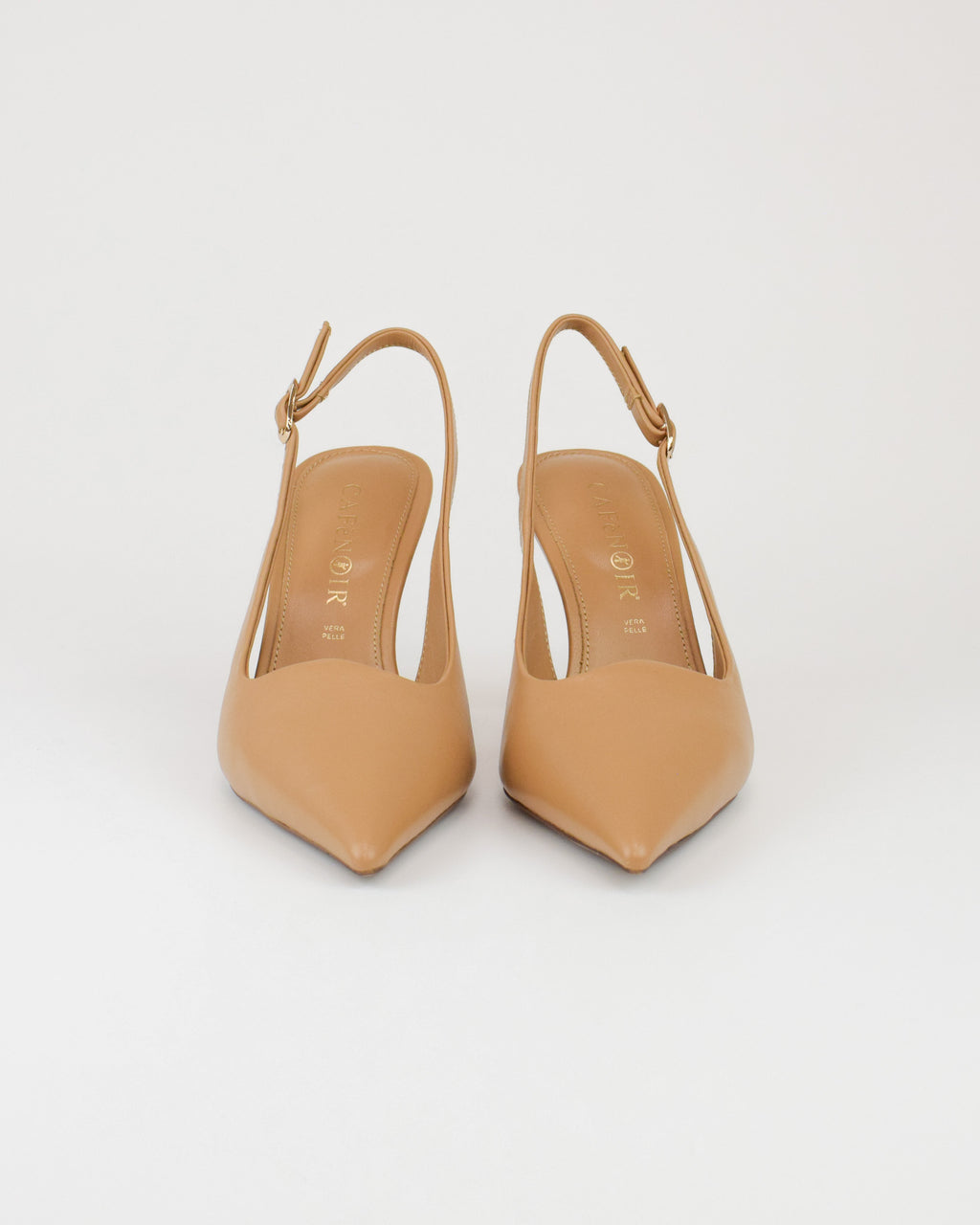 Slingback in pelle
