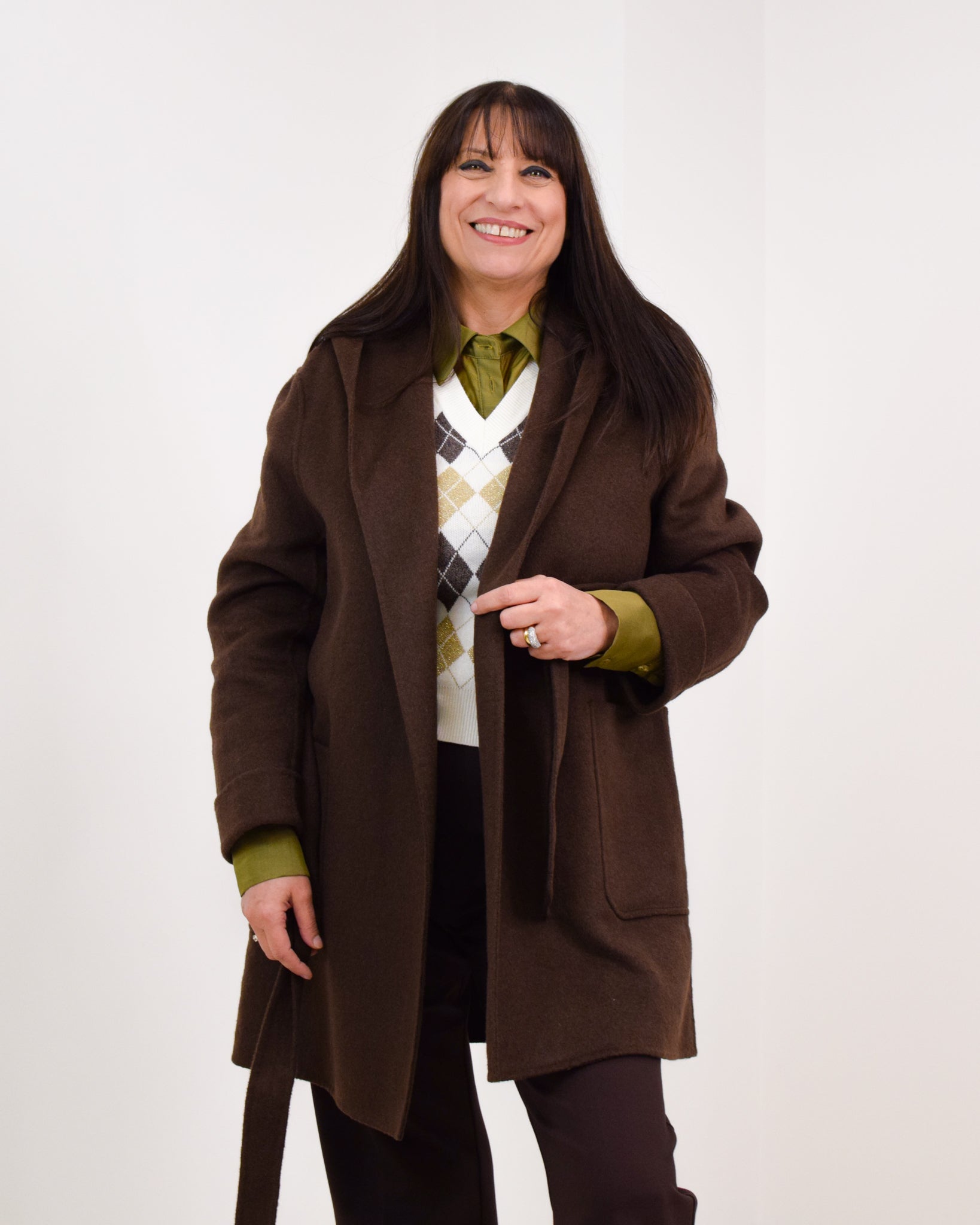 Cappotto corto con cappuccio