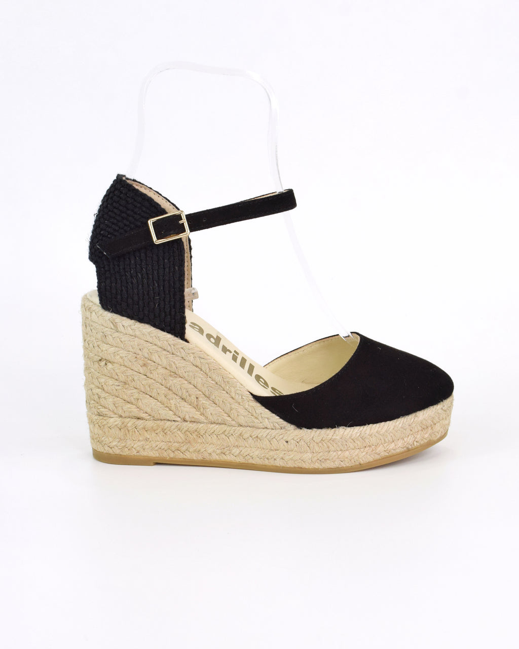 Espadrilles in camocio con zeppa