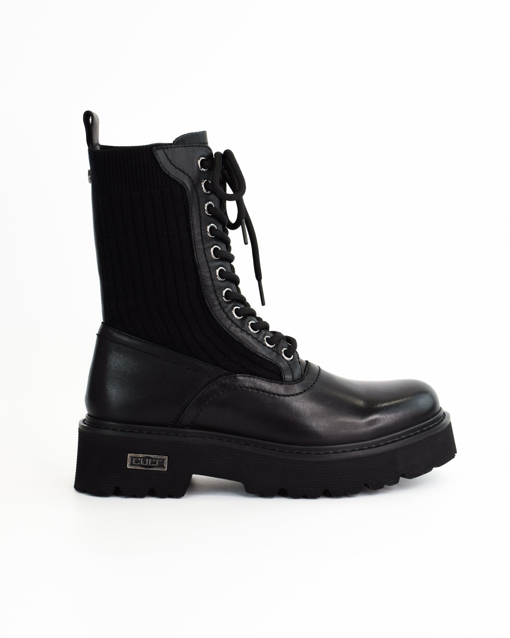 Anfibi stringati in pelle Slash