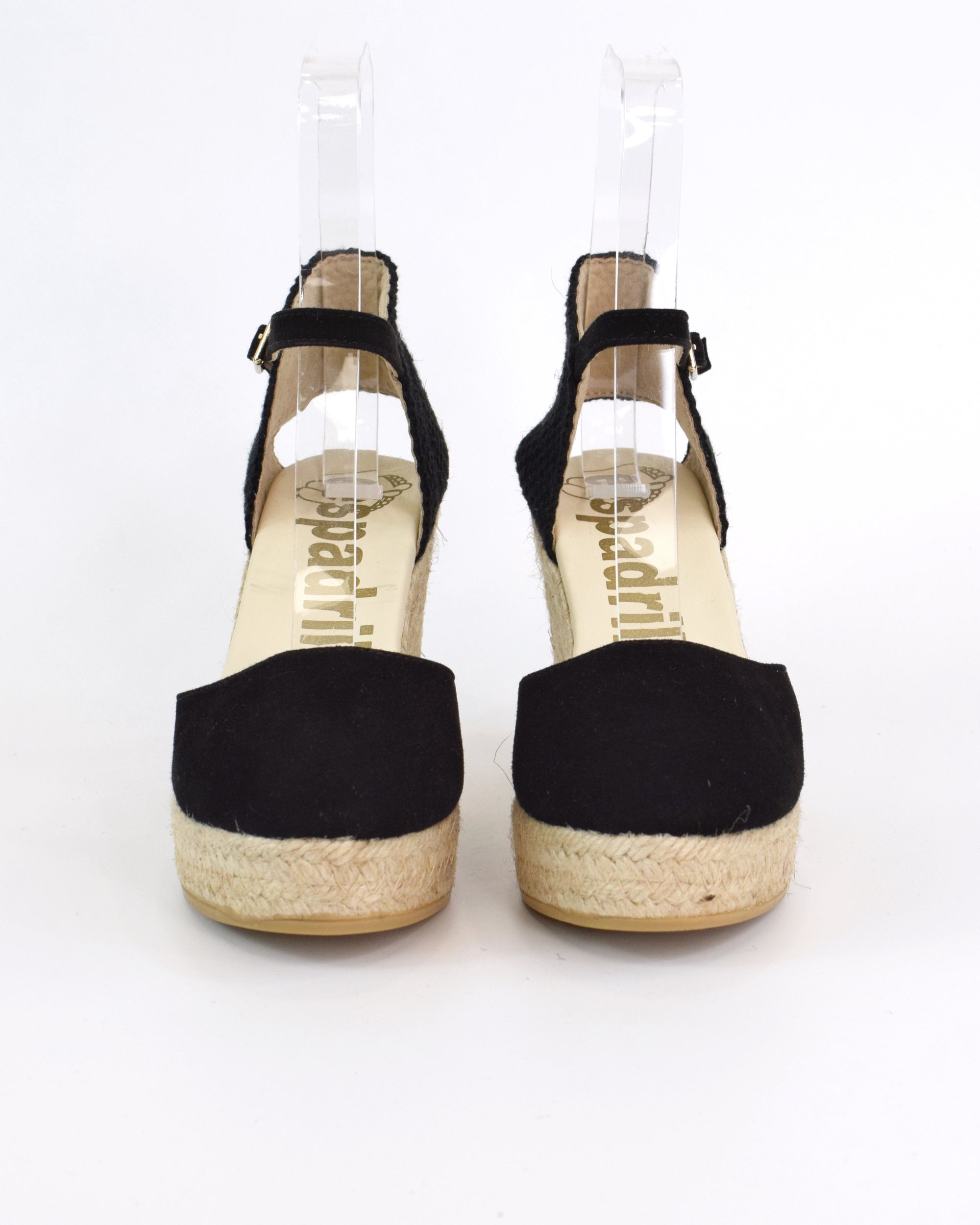 Espadrilles in camocio con zeppa