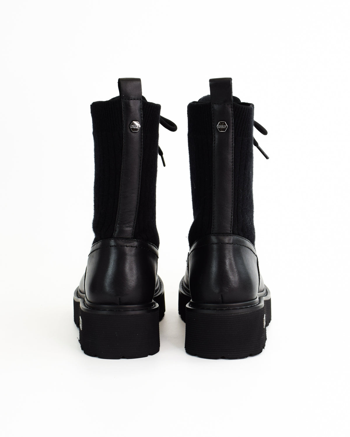 Anfibi stringati in pelle Slash