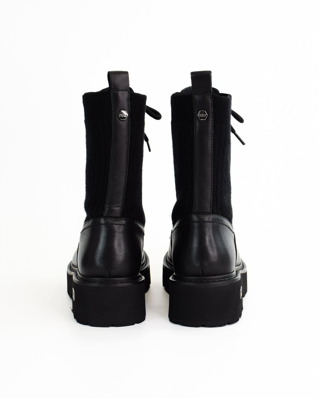Anfibi stringati in pelle Slash