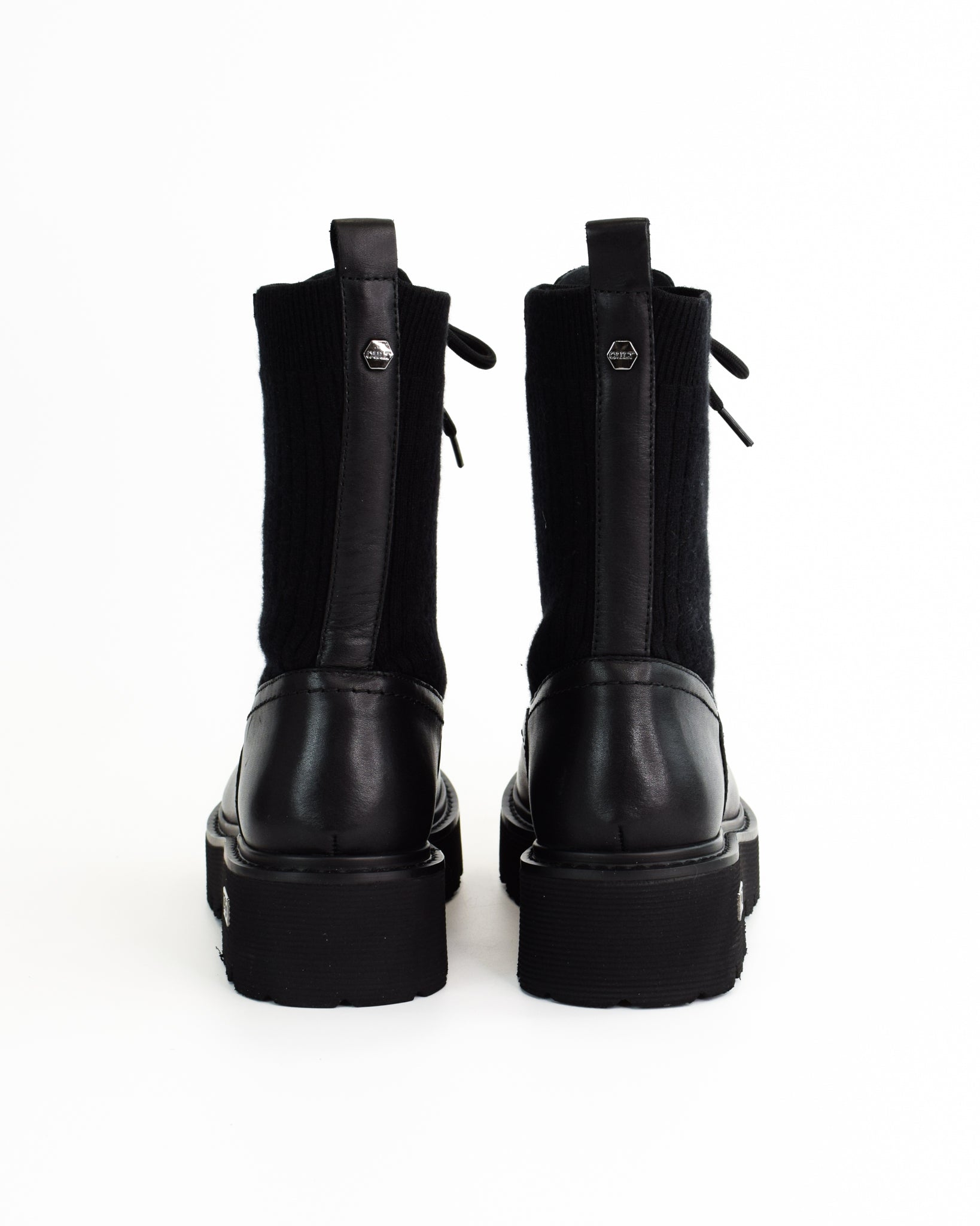 Anfibi stringati in pelle Slash