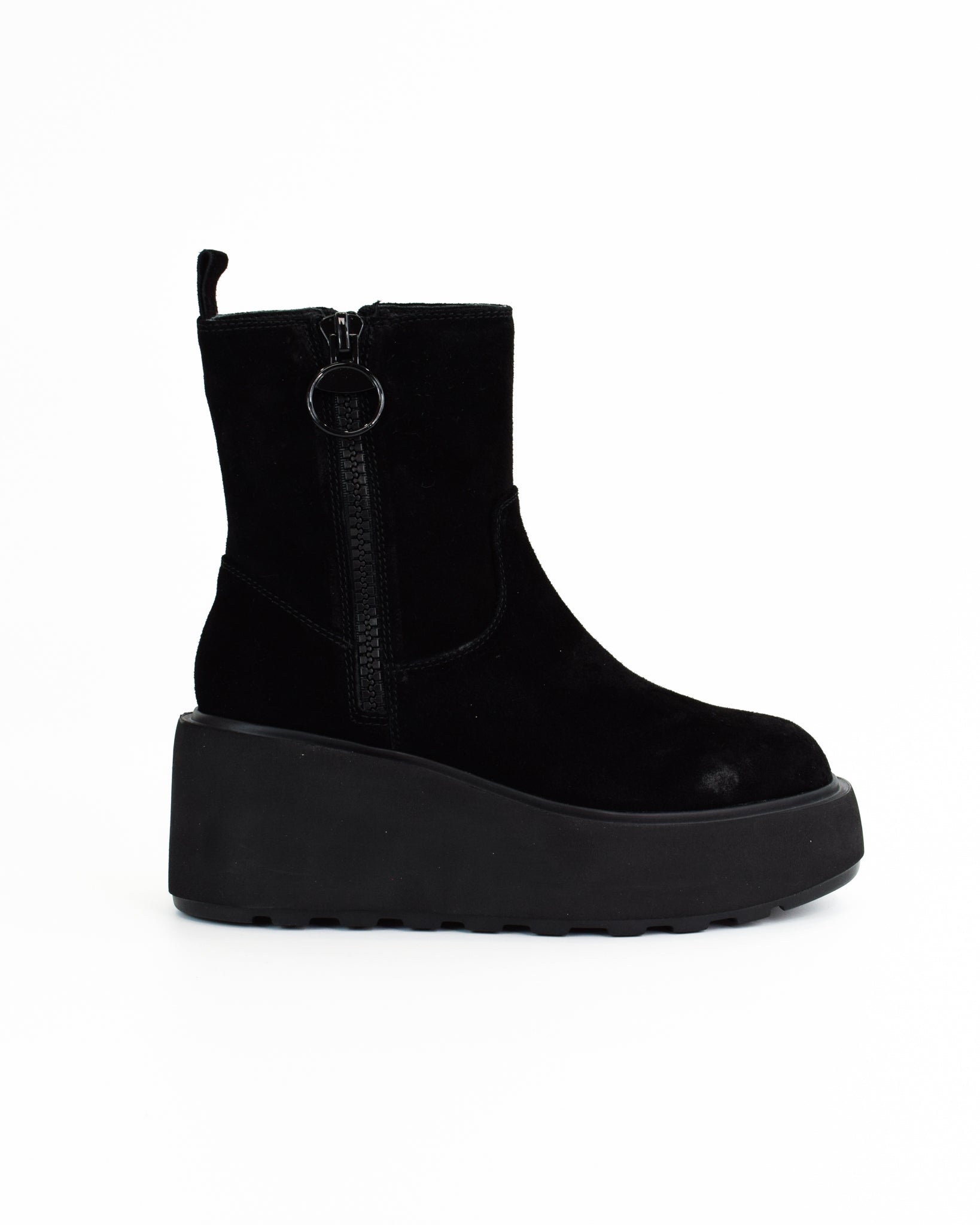 Tronchetti in pelle con cerniera