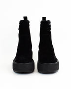 Tronchetti in pelle con cerniera