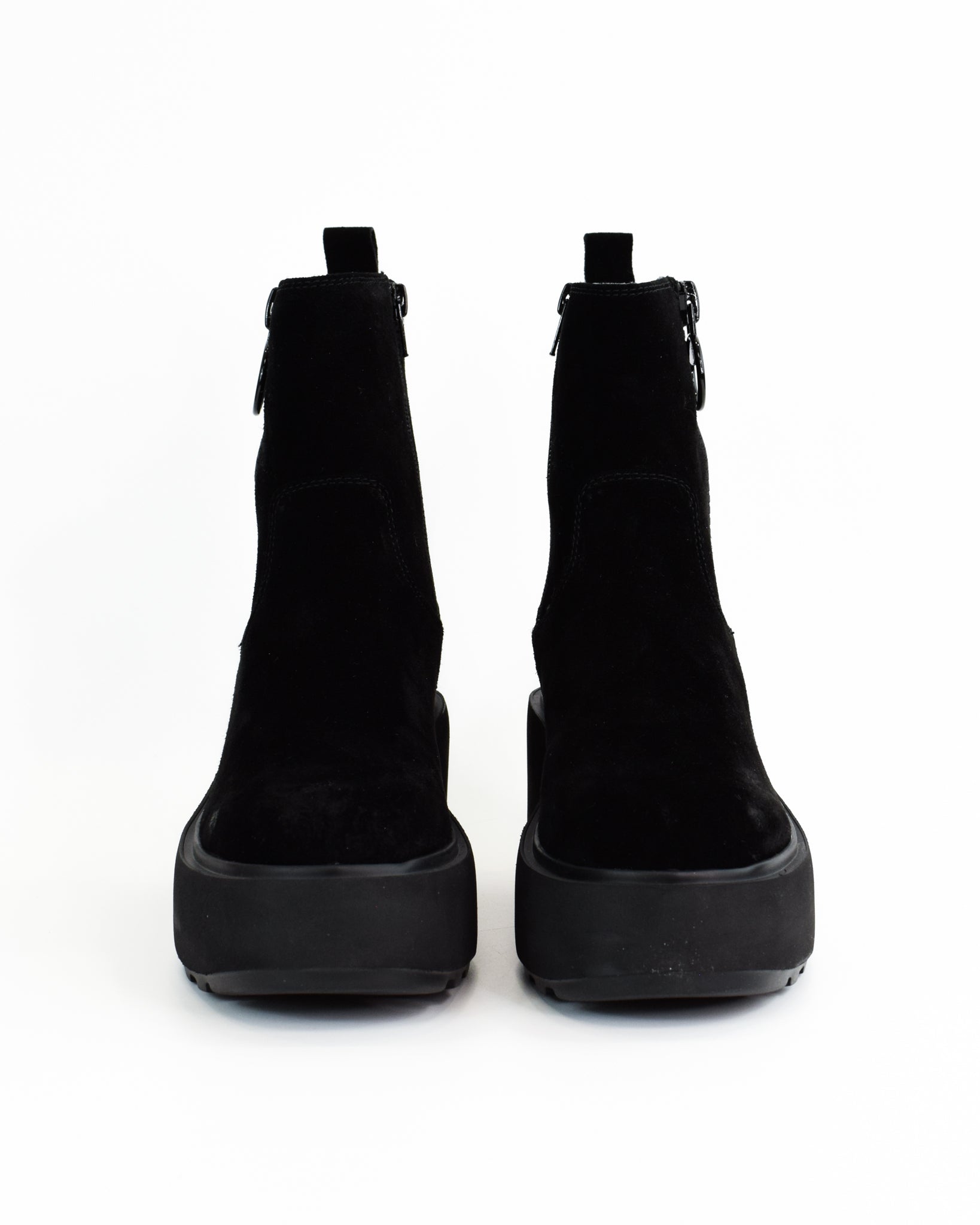 Tronchetti in pelle con cerniera