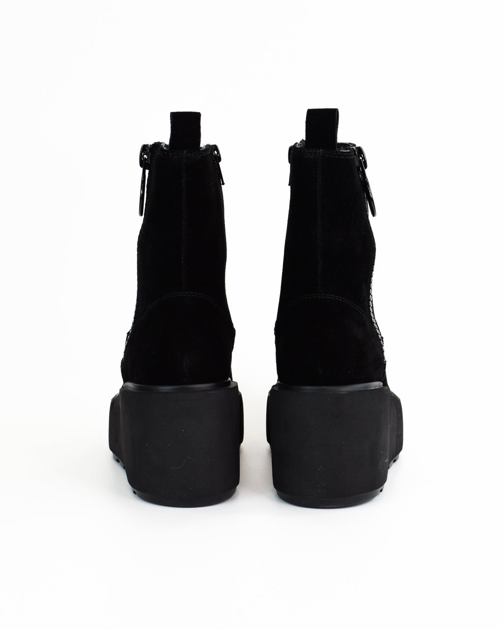 Tronchetti in pelle con cerniera