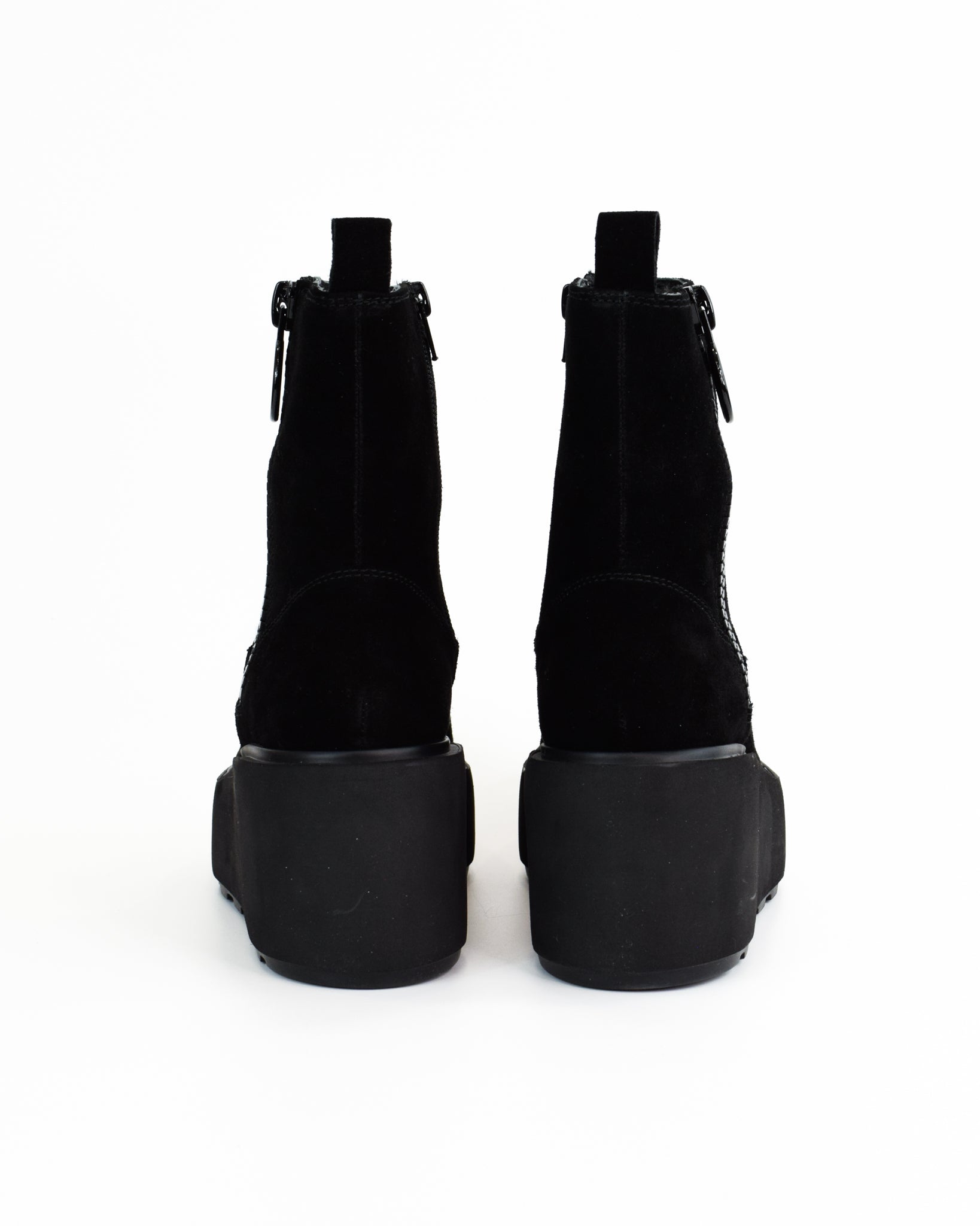 Tronchetti in pelle con cerniera