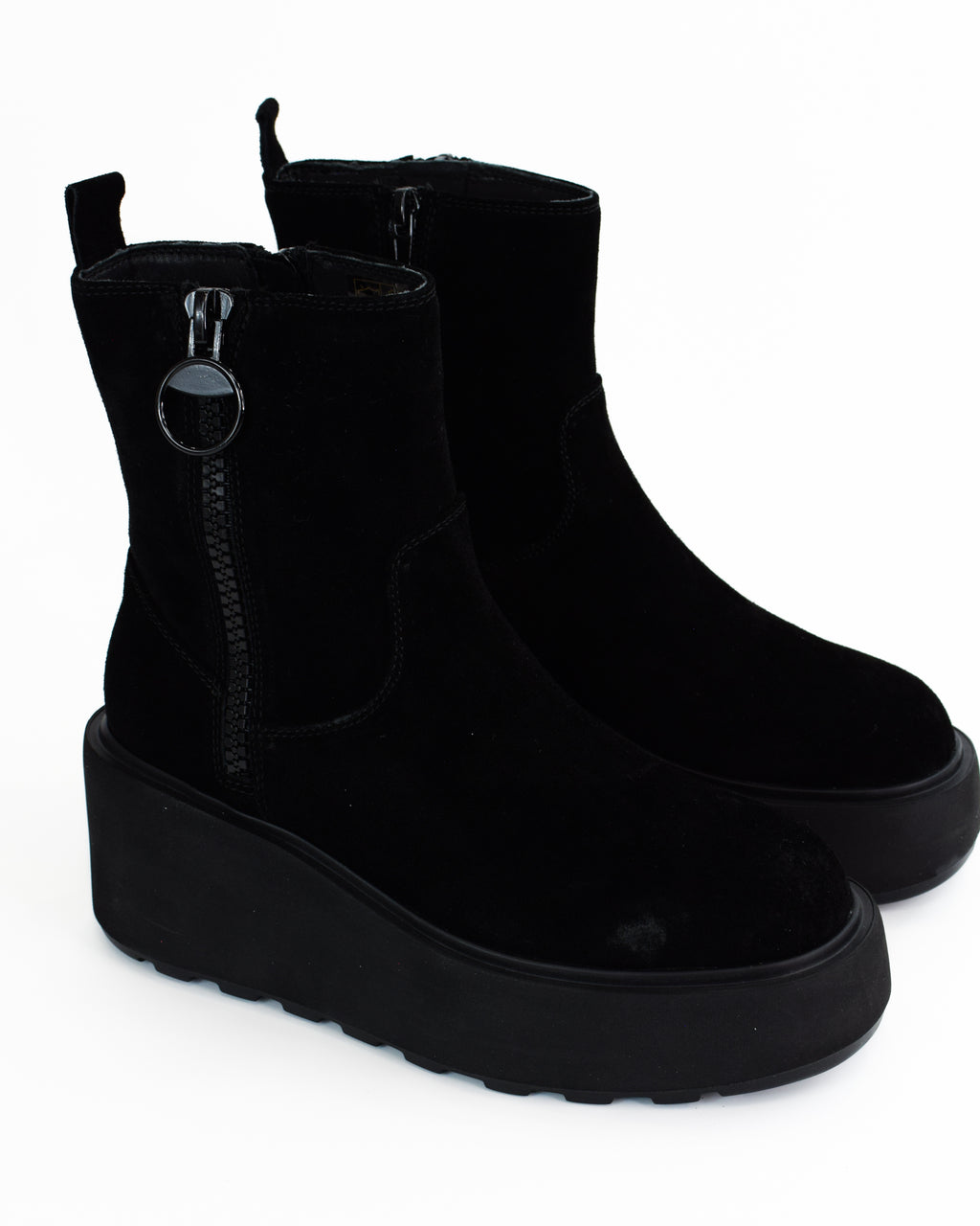 Tronchetti in pelle con cerniera