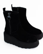 Tronchetti in pelle con cerniera