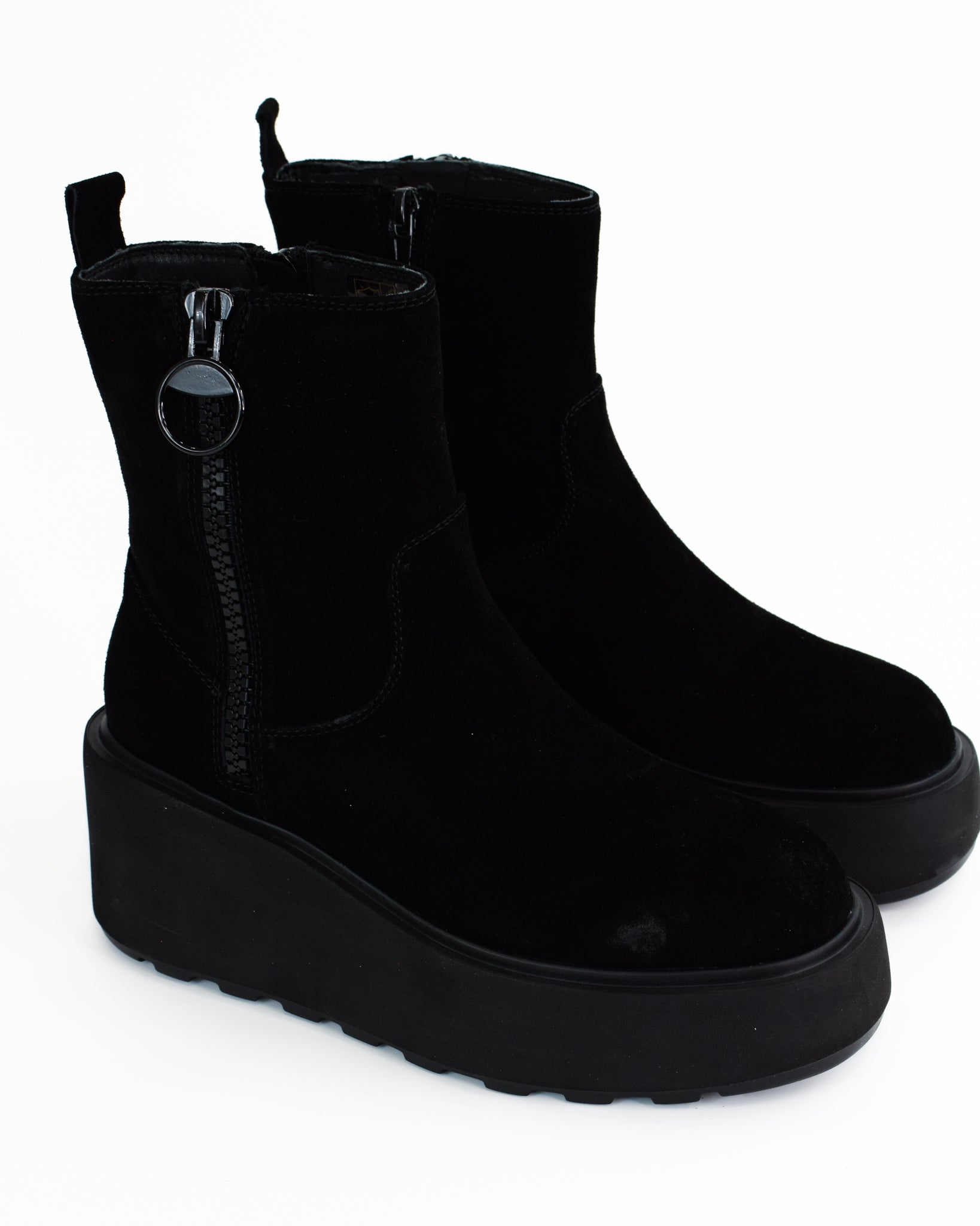 Tronchetti in pelle con cerniera