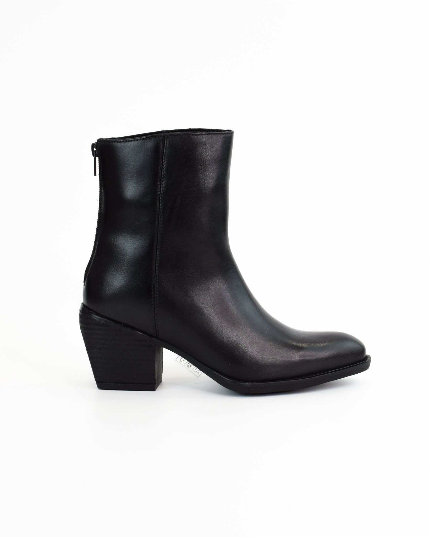 Tronchetti in pelle con cerniera