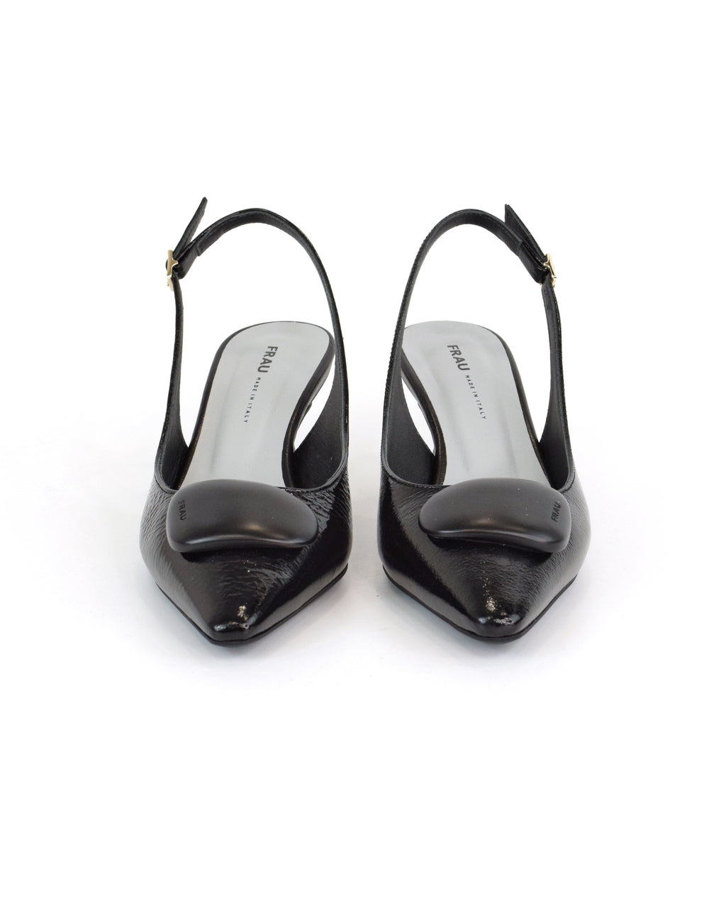 Slingback in Vernice con Accessorio