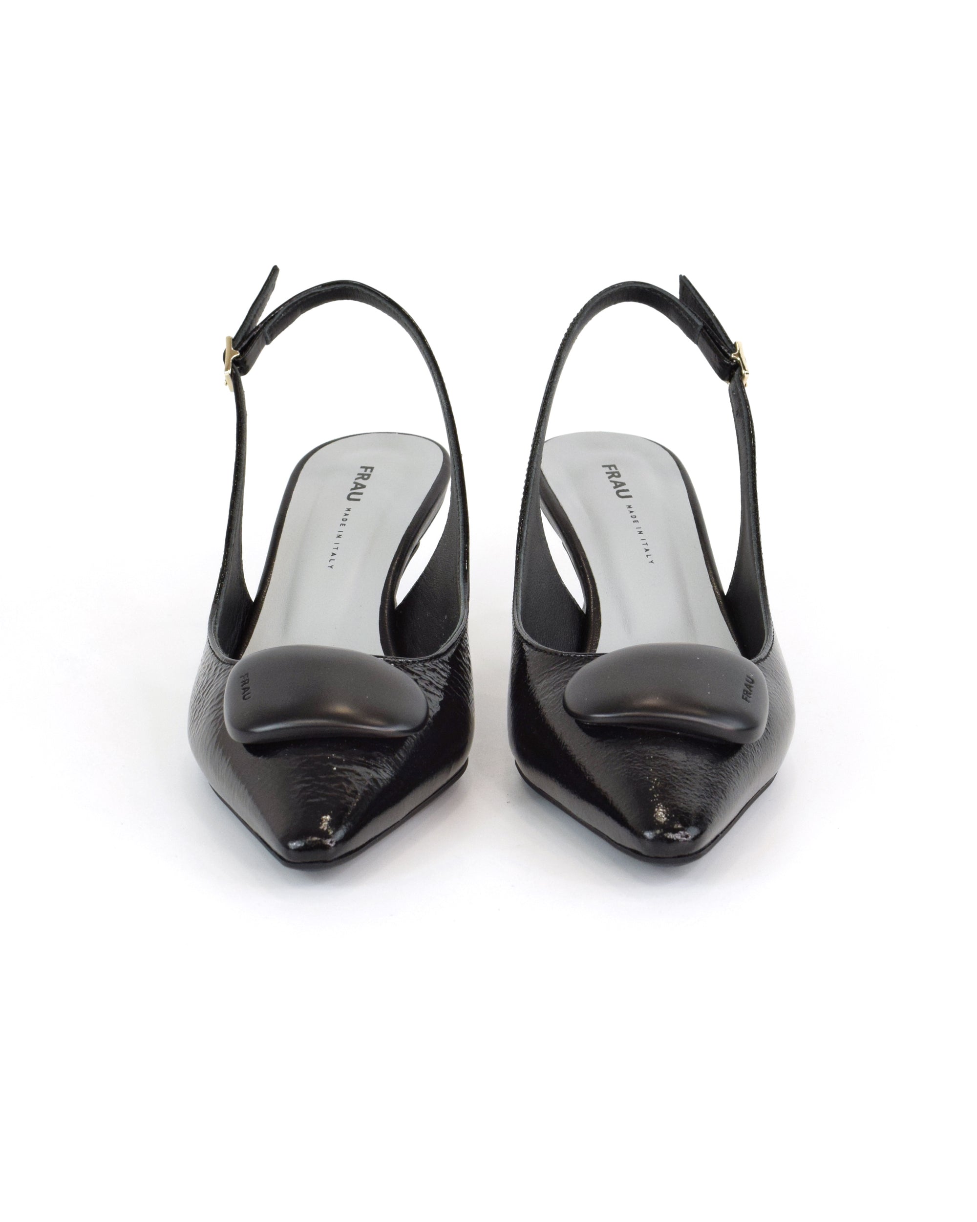 Slingback in Vernice con Accessorio