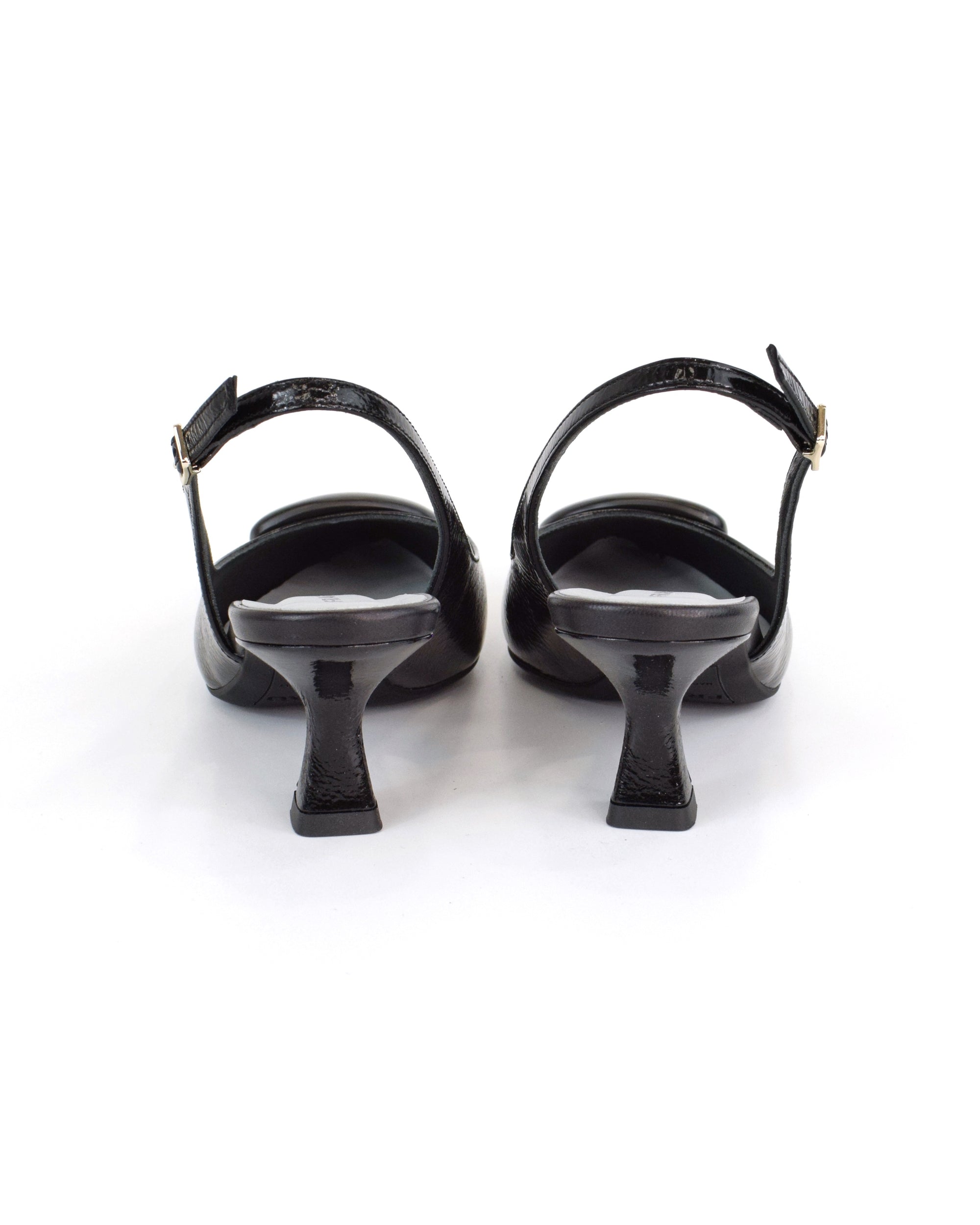 Slingback in Vernice con Accessorio