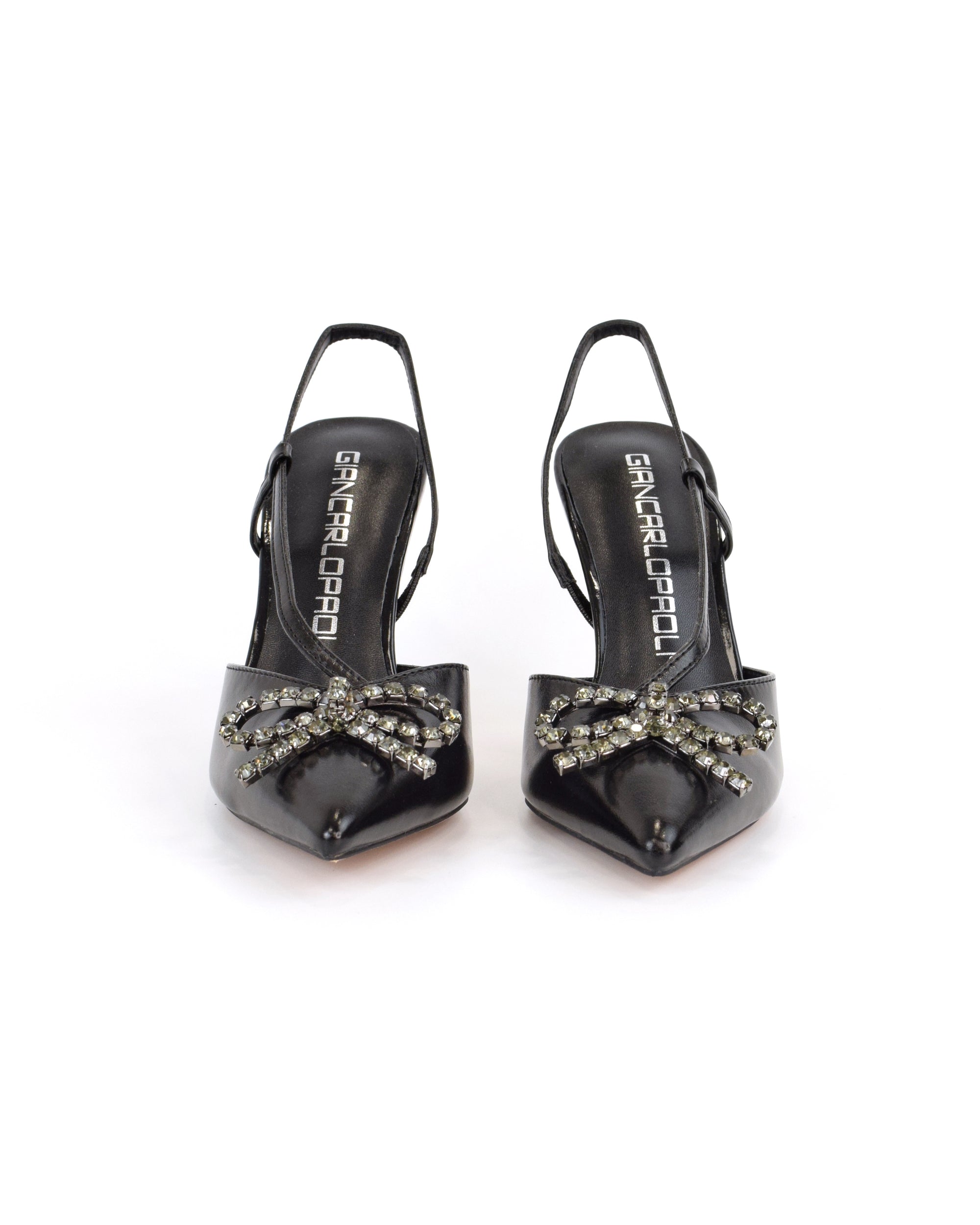 Chanel tacco alto con fiocco strass
