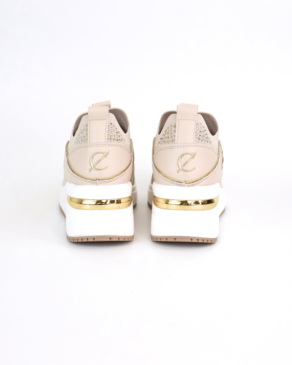 Sneaker slip-on in tessuto e pelle rivestita