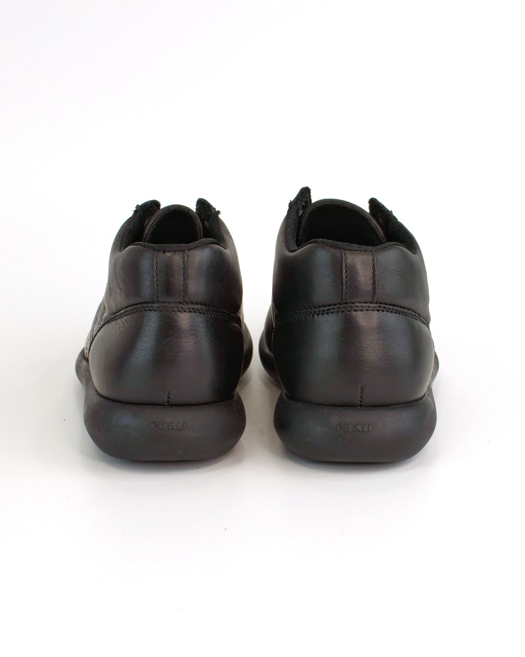 Sneaker casual alta in pelle