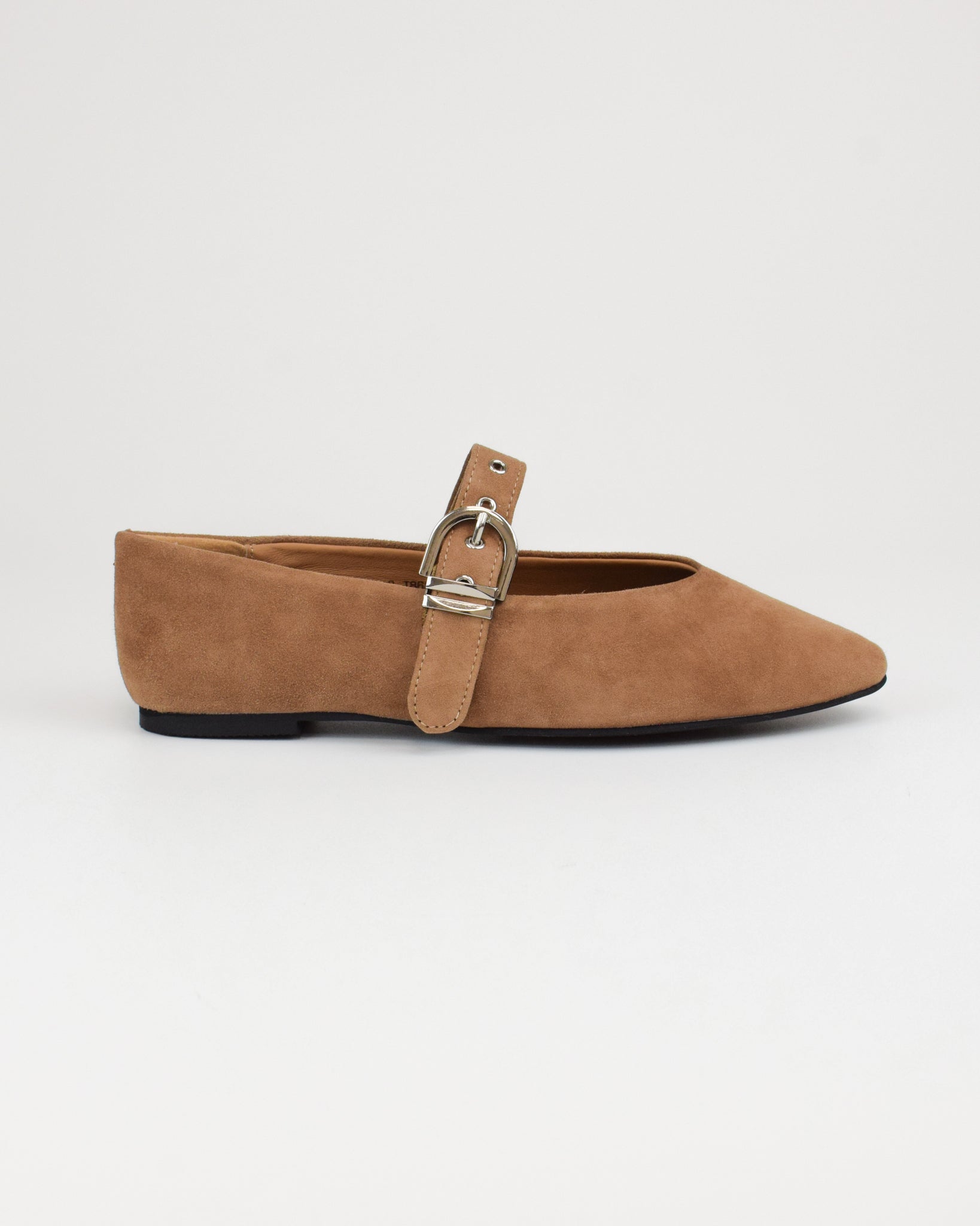 Ballerina in pelle scamosciata