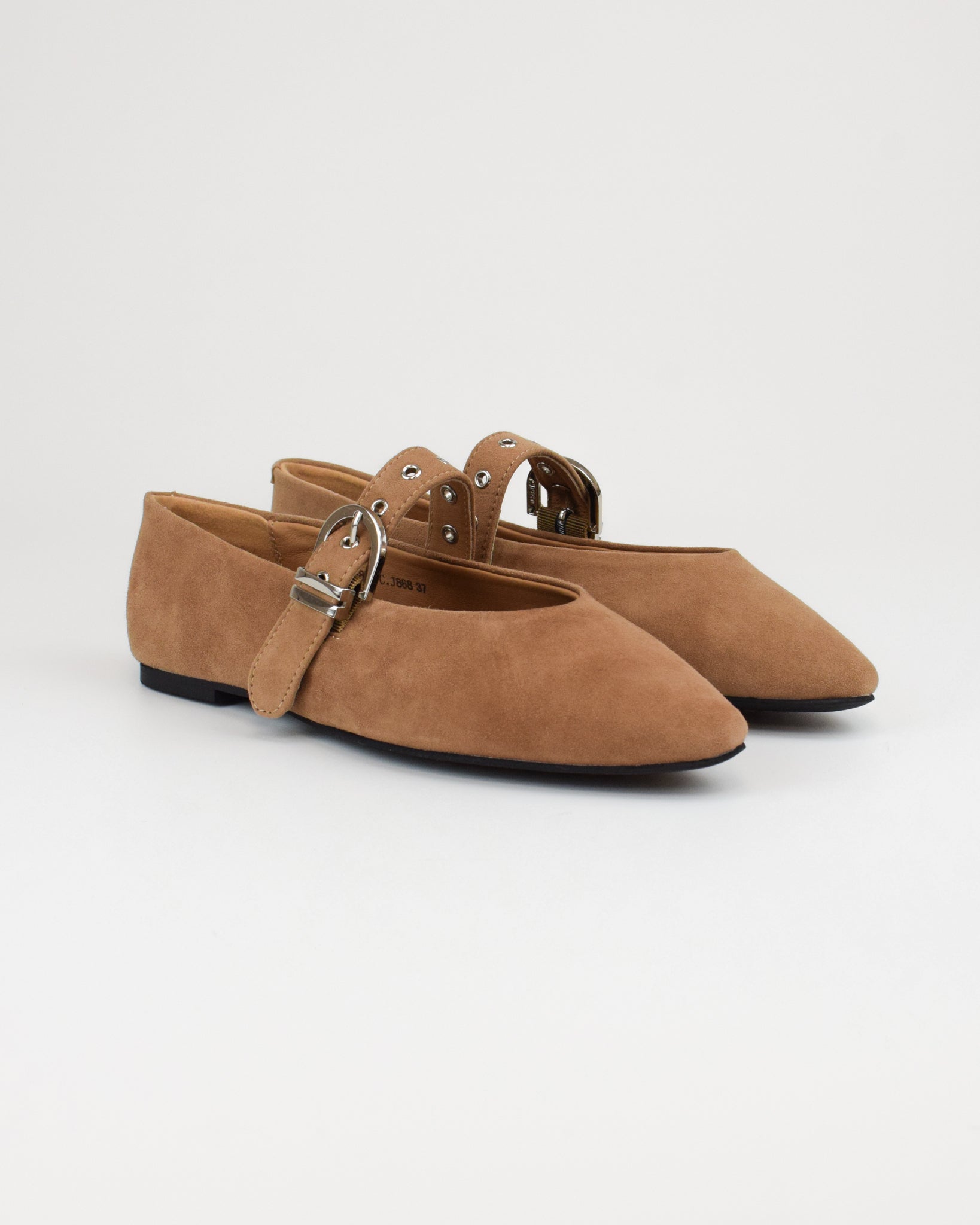 Ballerina in pelle scamosciata