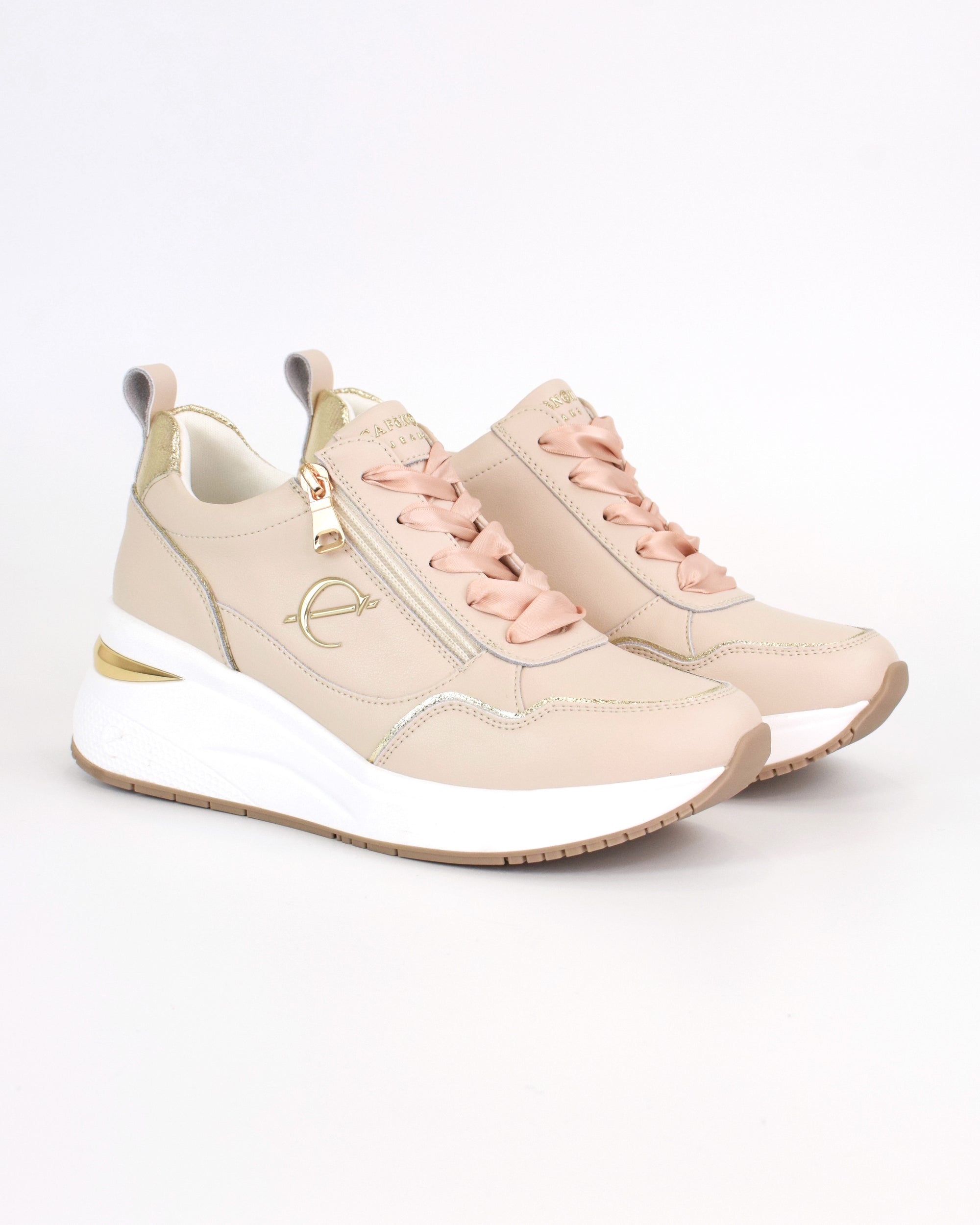 Sneaker allacciata con zip