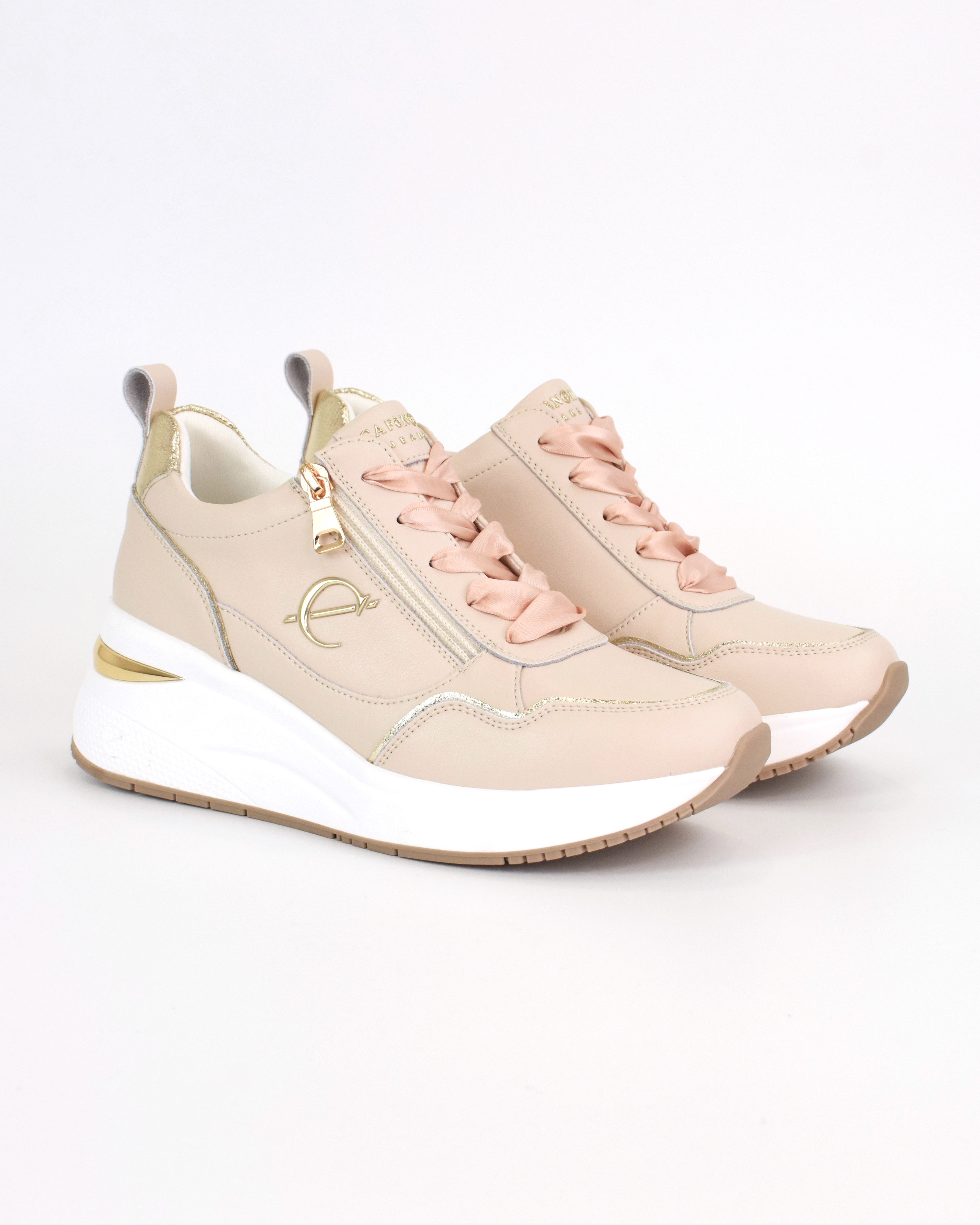 Sneaker allacciata con zip
