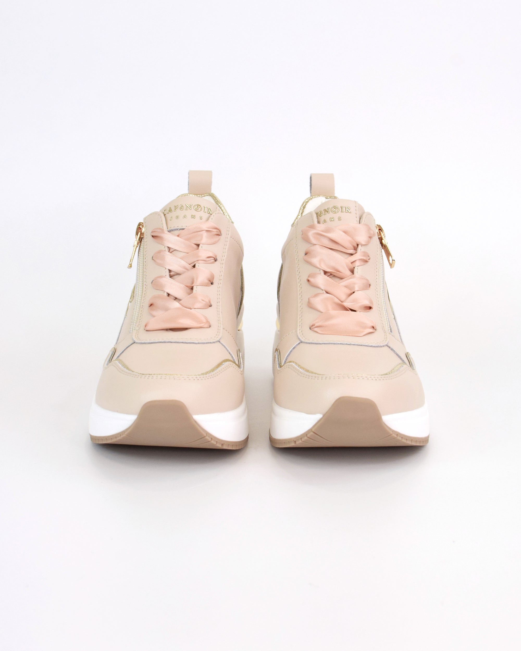 Sneaker allacciata con zip