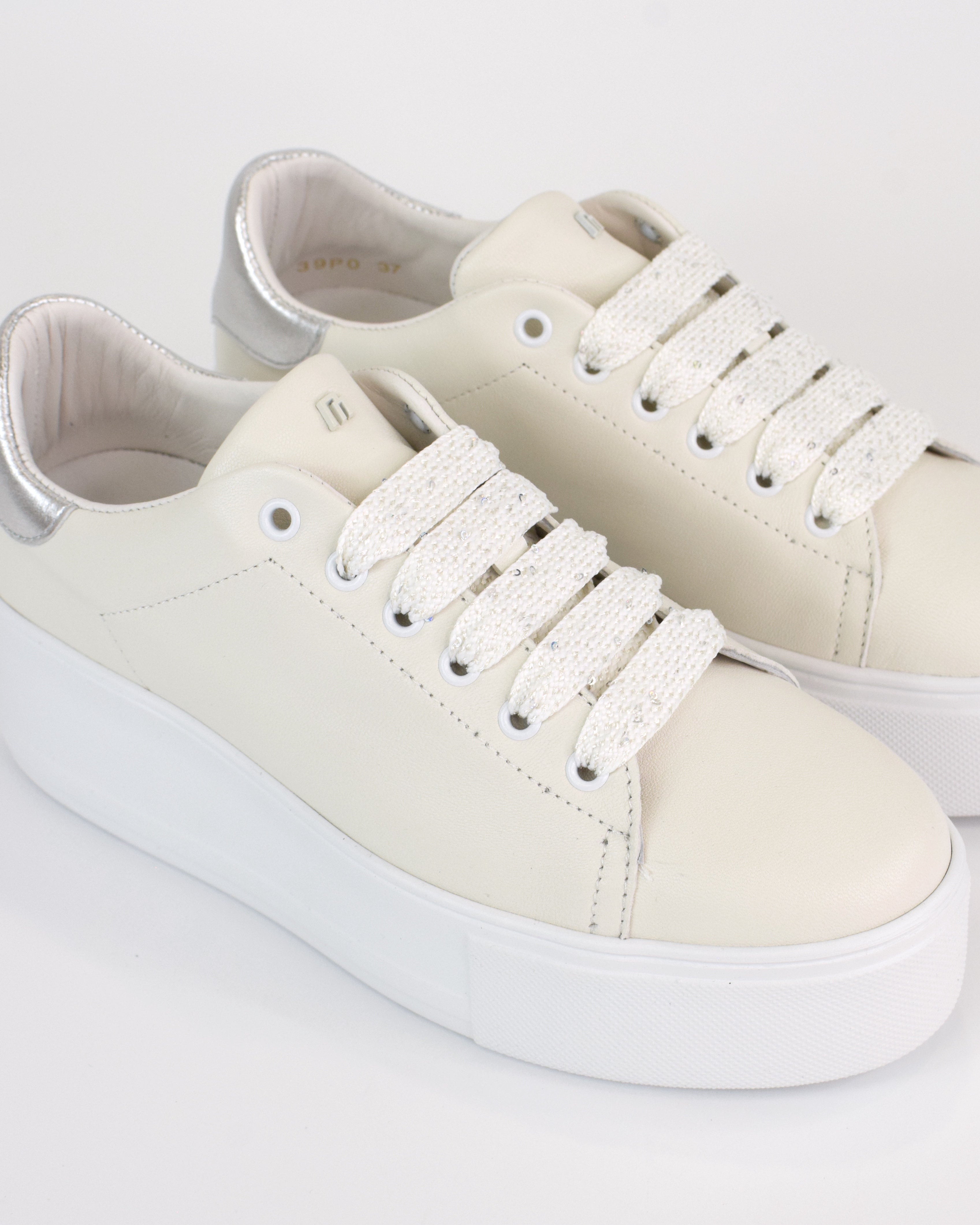 Sneaker Platform in Pelle