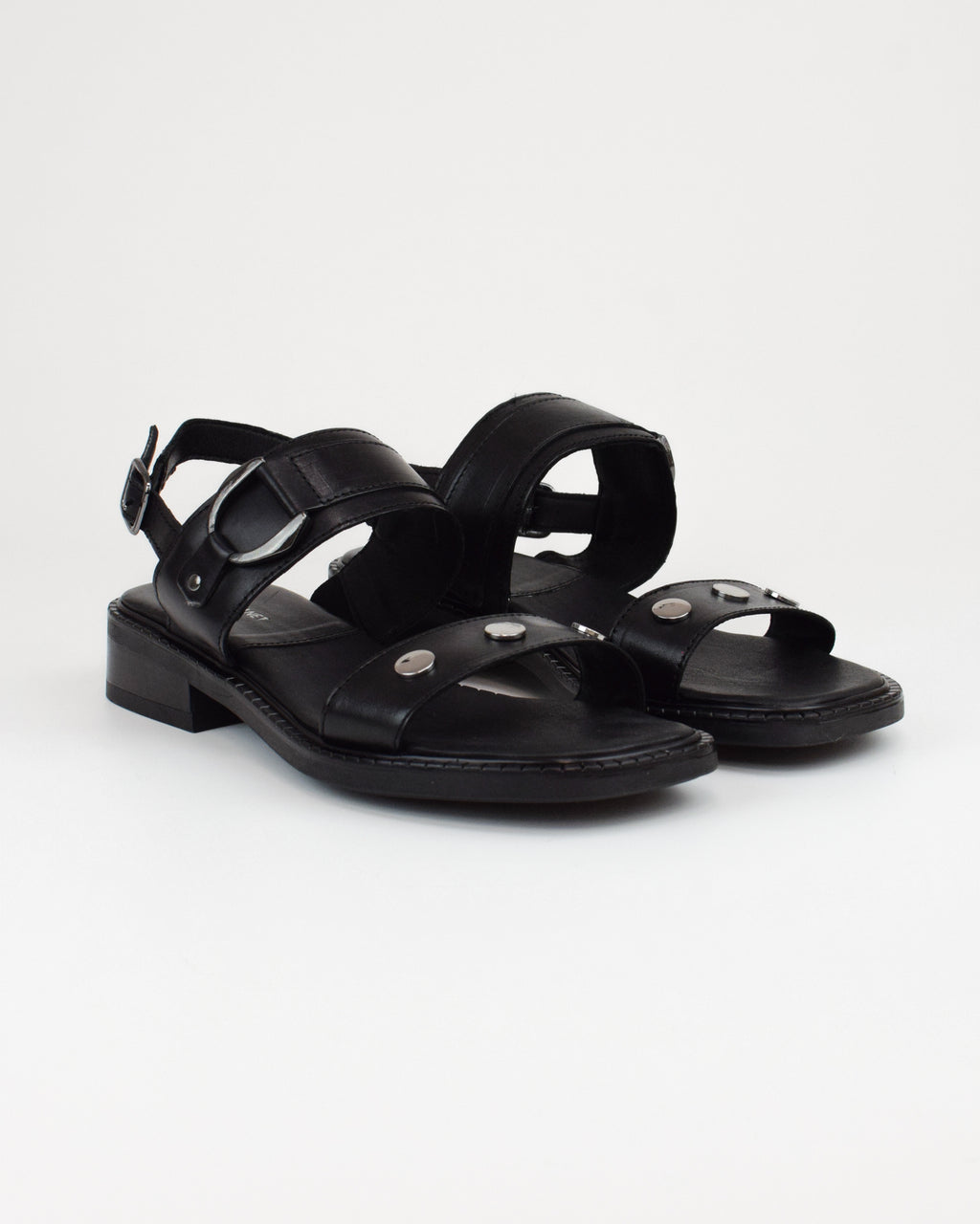 Sandalo basso in pelle