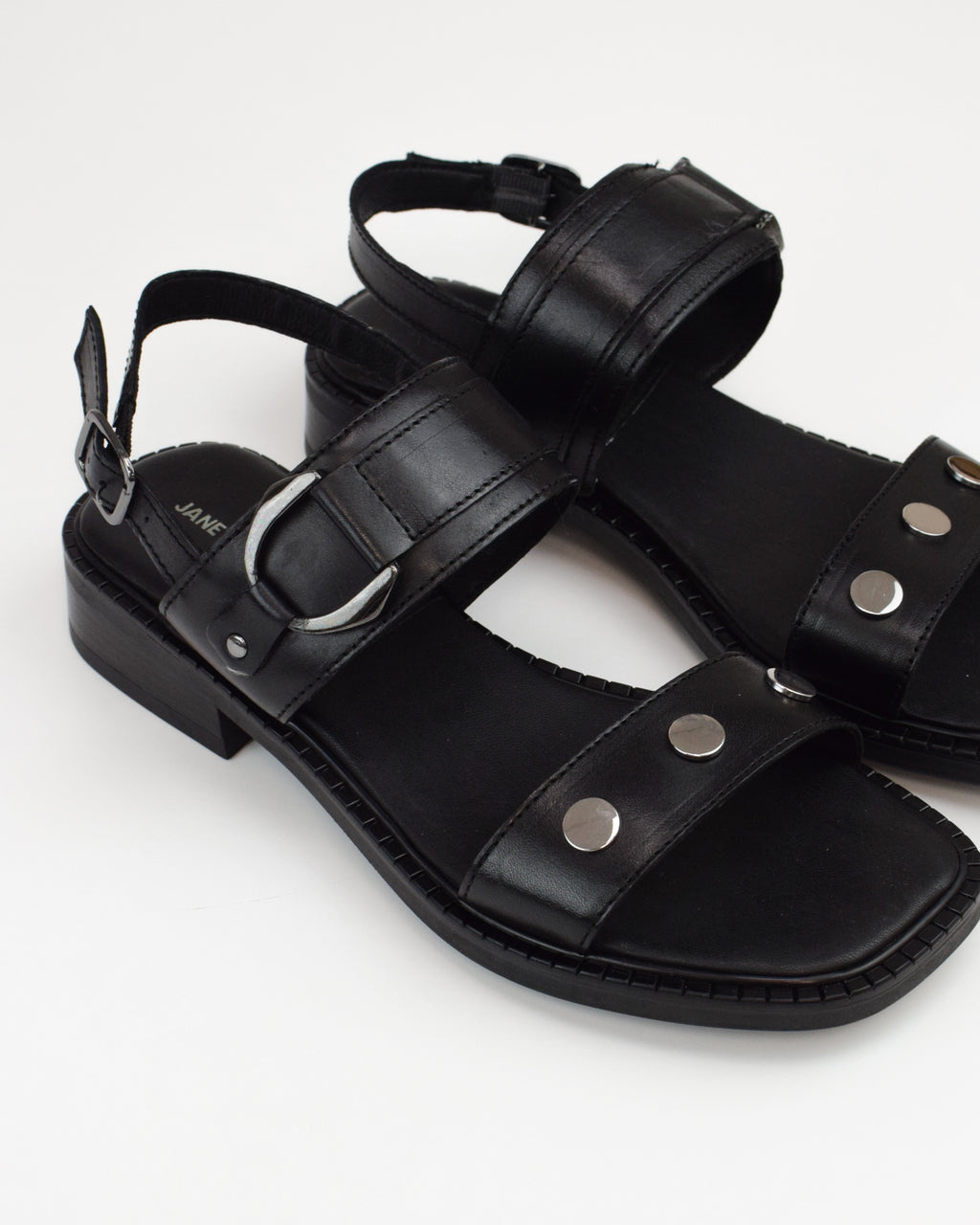 Sandalo basso in pelle