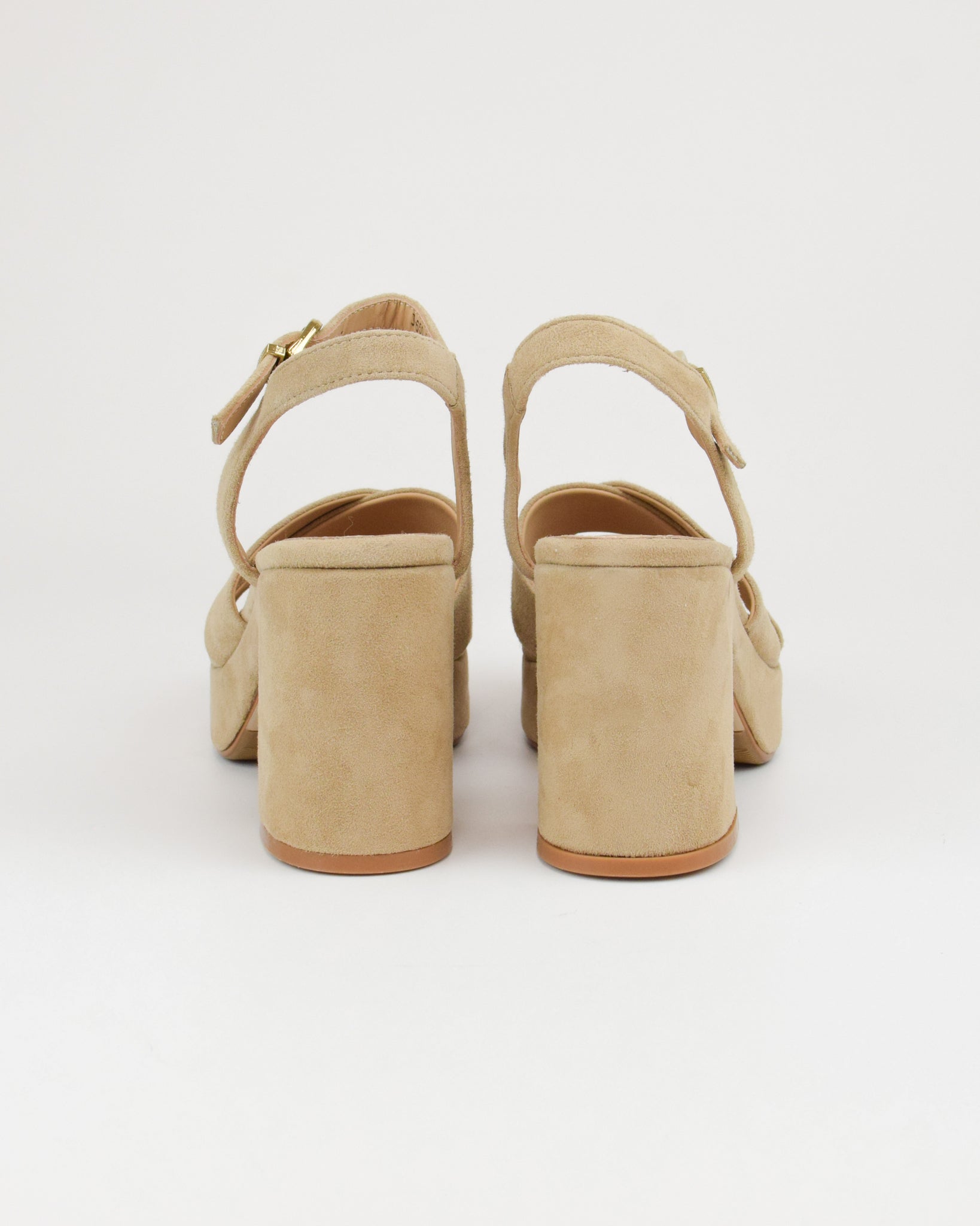 Sandalo in pelle scamosciata