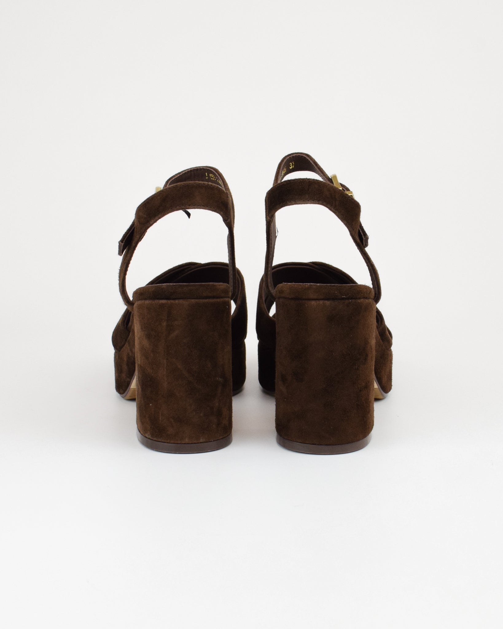 Sandalo in pelle scamosciata