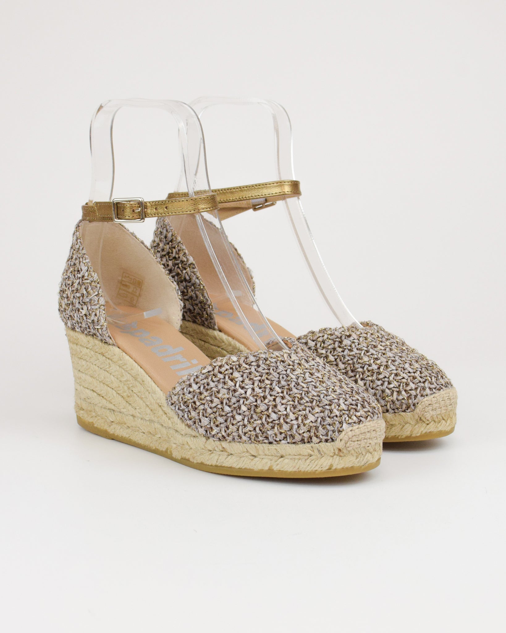 Espadrilles in rafia con cinturino