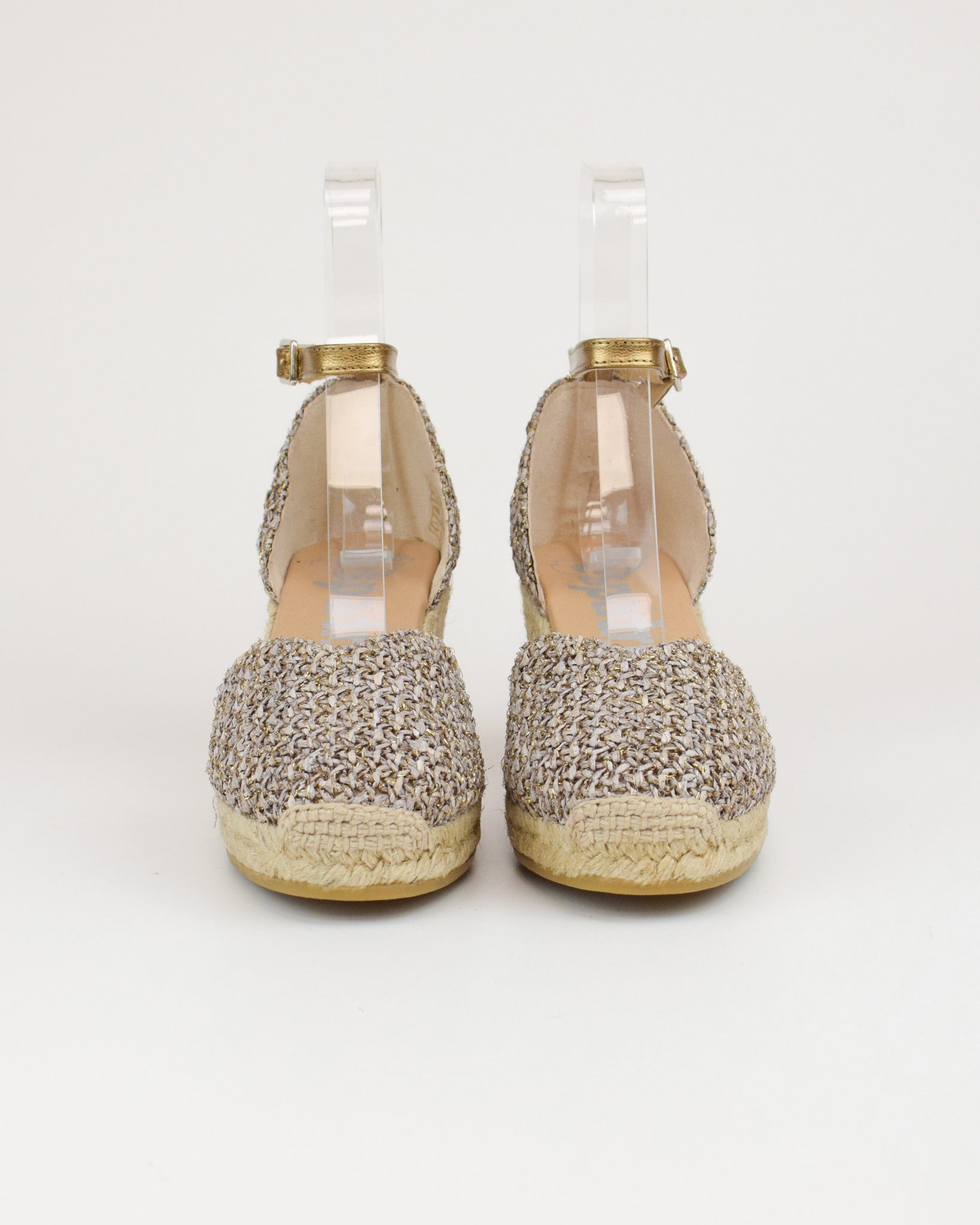 Espadrilles in rafia con cinturino