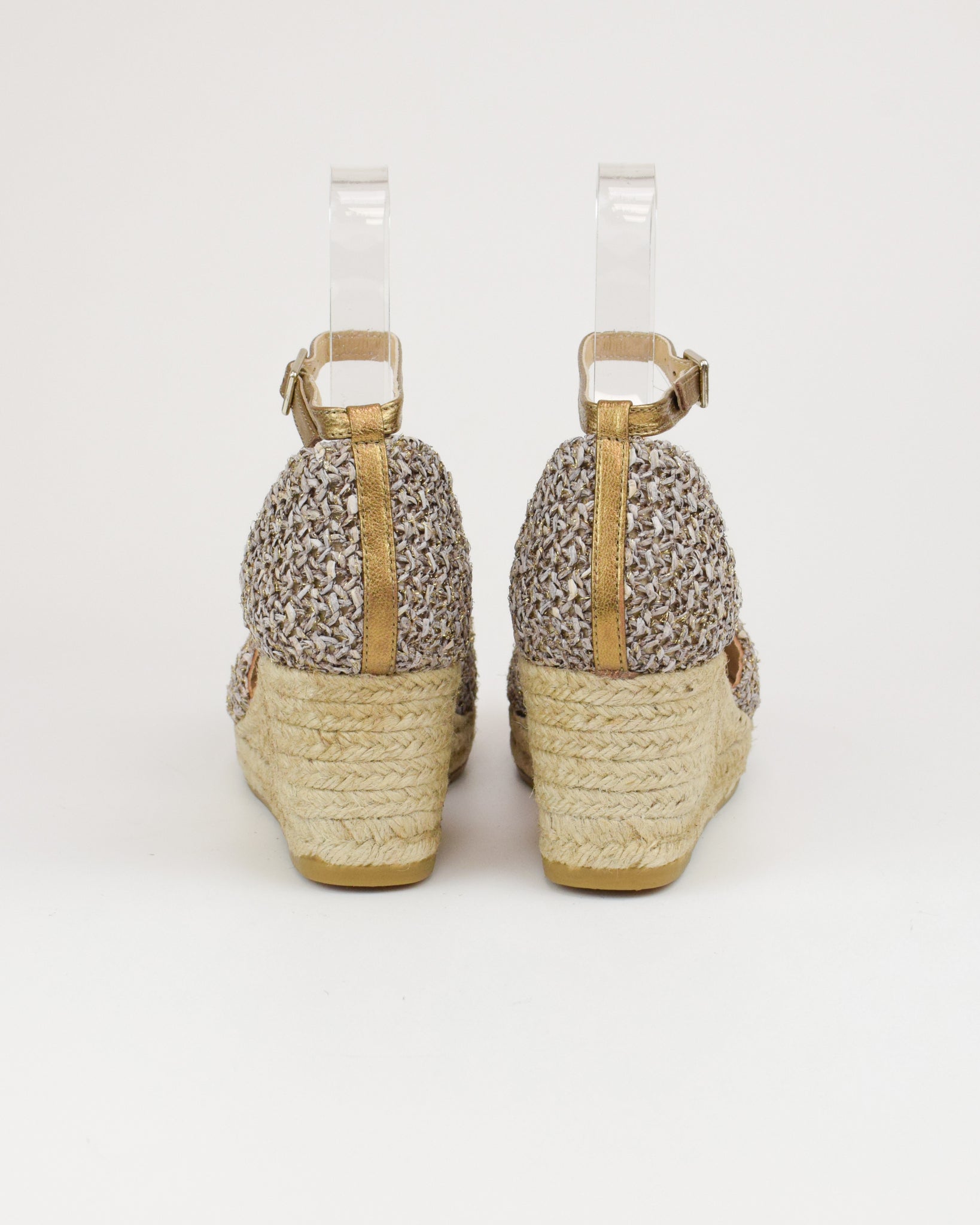 Espadrilles in rafia con cinturino