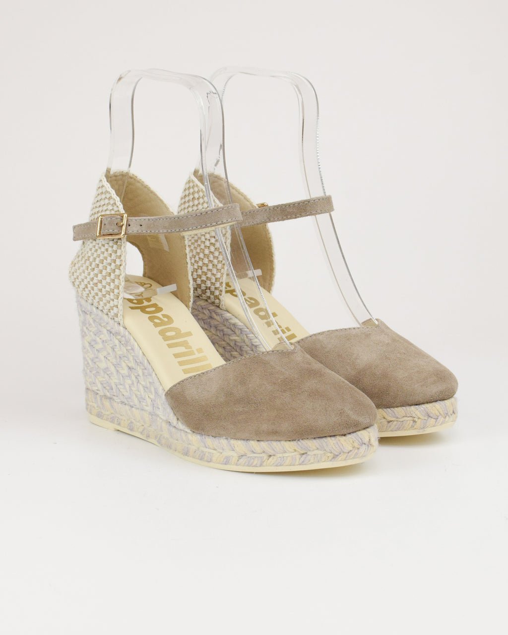 Espadrilles in camoscio con cinturino