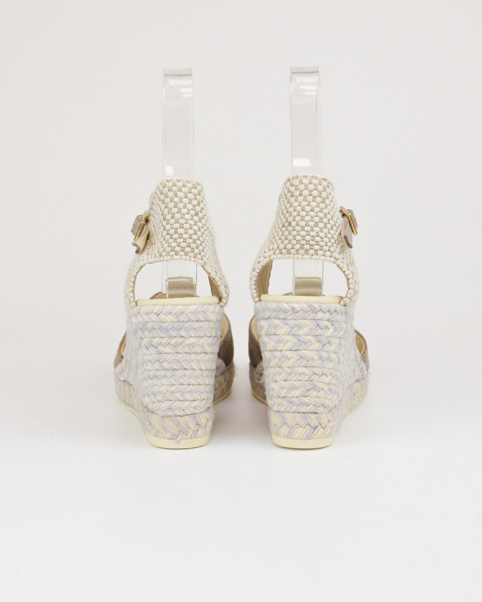 Espadrilles in camoscio con cinturino