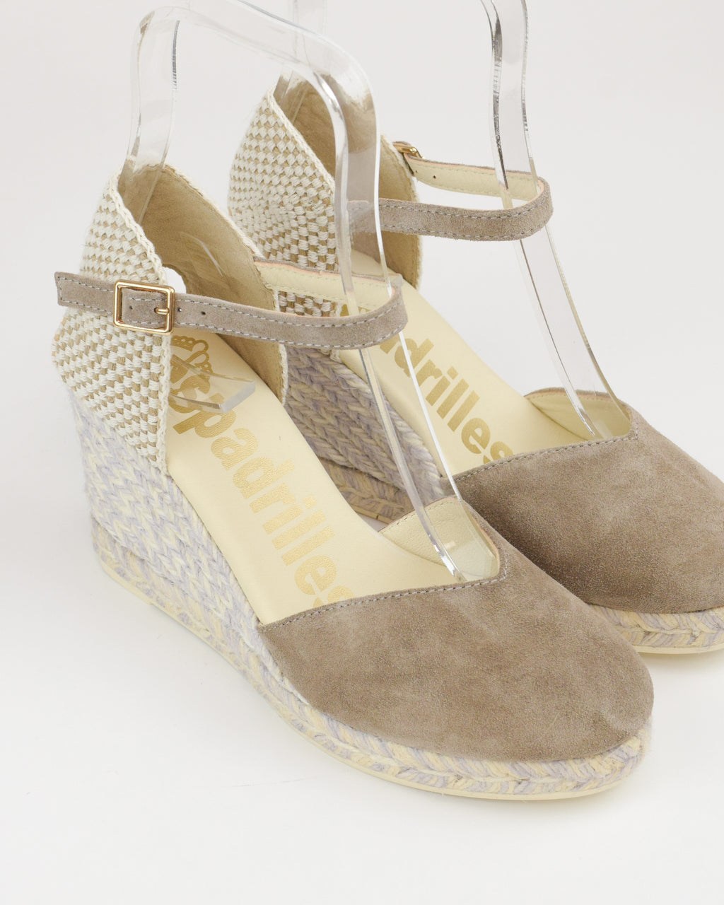 Espadrilles in camoscio con cinturino