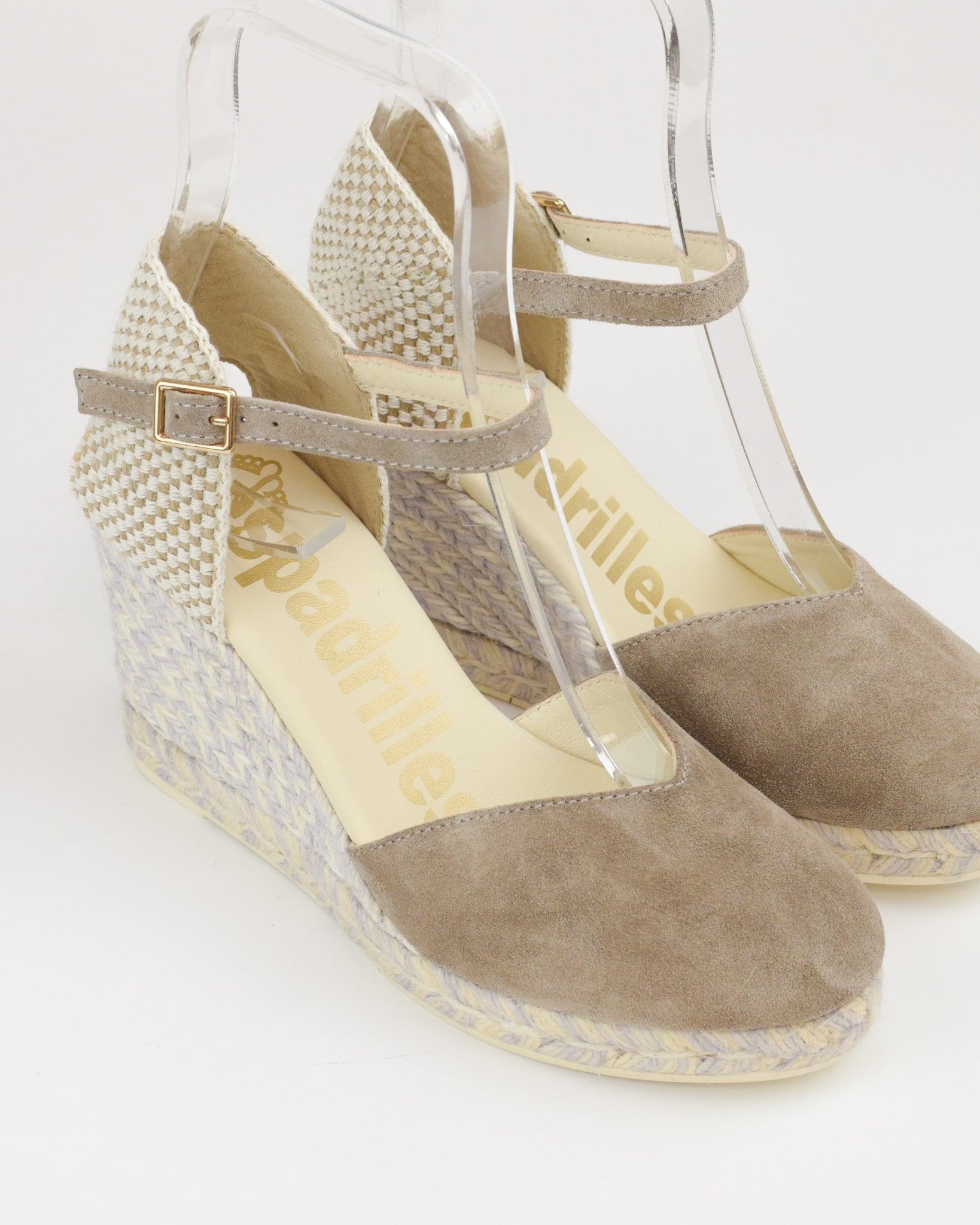 Espadrilles in camoscio con cinturino