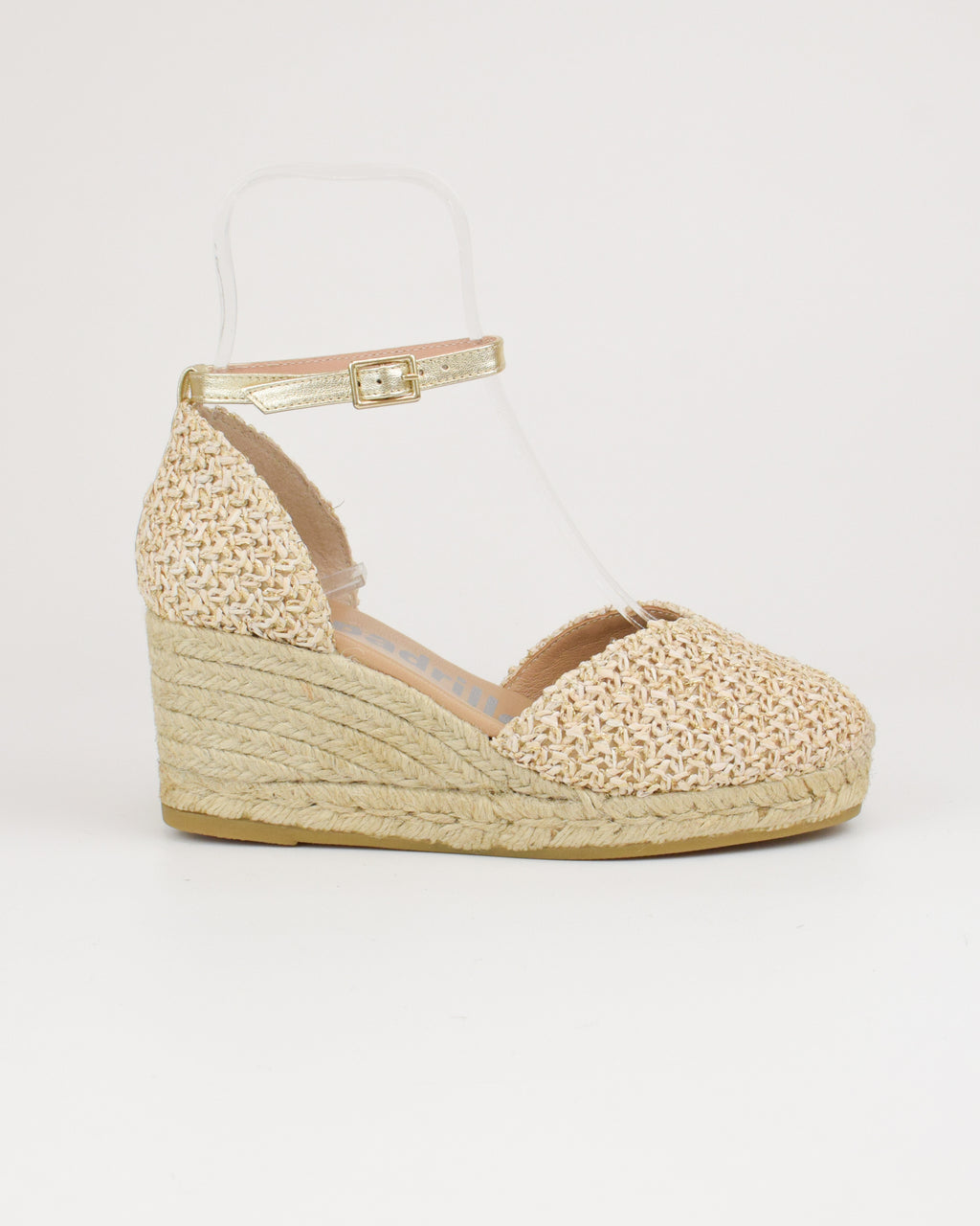 Espadrilles in rafia con cinturino