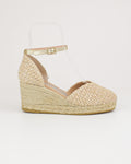 Espadrilles in rafia con cinturino
