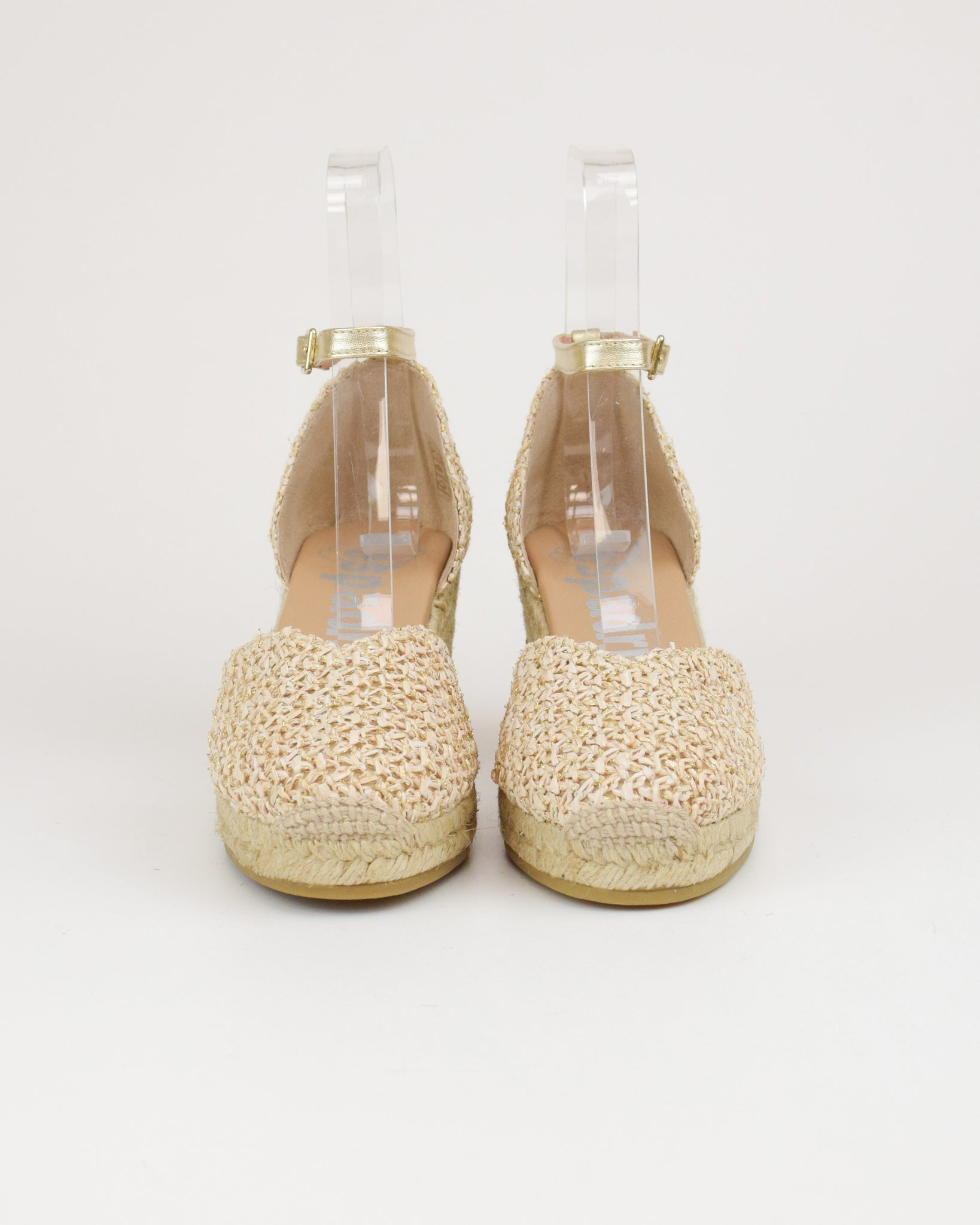 Espadrilles in rafia con cinturino