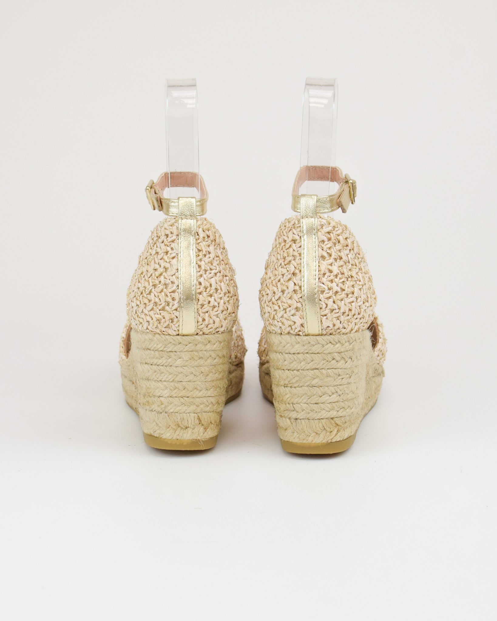 Espadrilles in rafia con cinturino