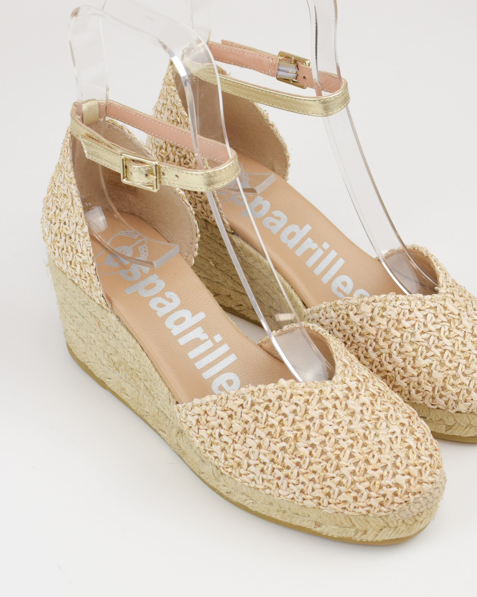 Espadrilles in rafia con cinturino