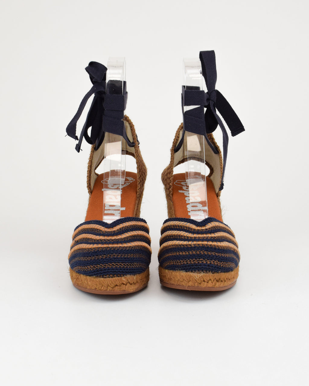 Espadrilles in rafia con lacci alla caviglia