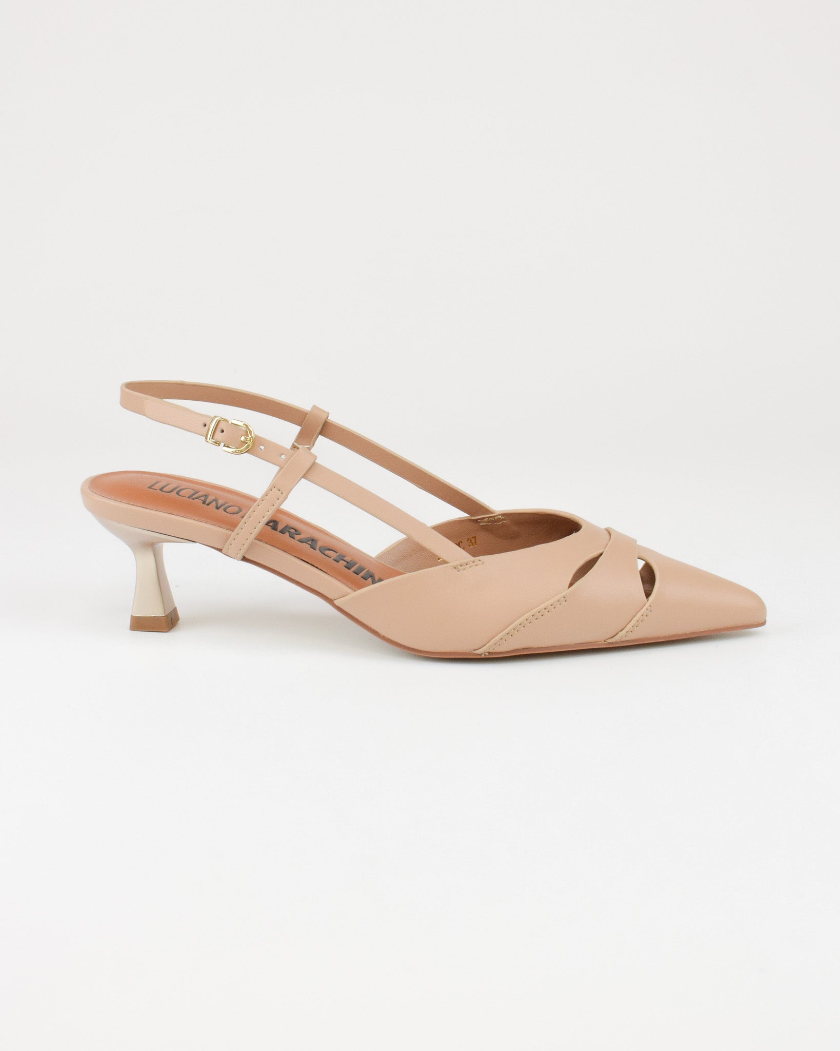 Slingback in pelle